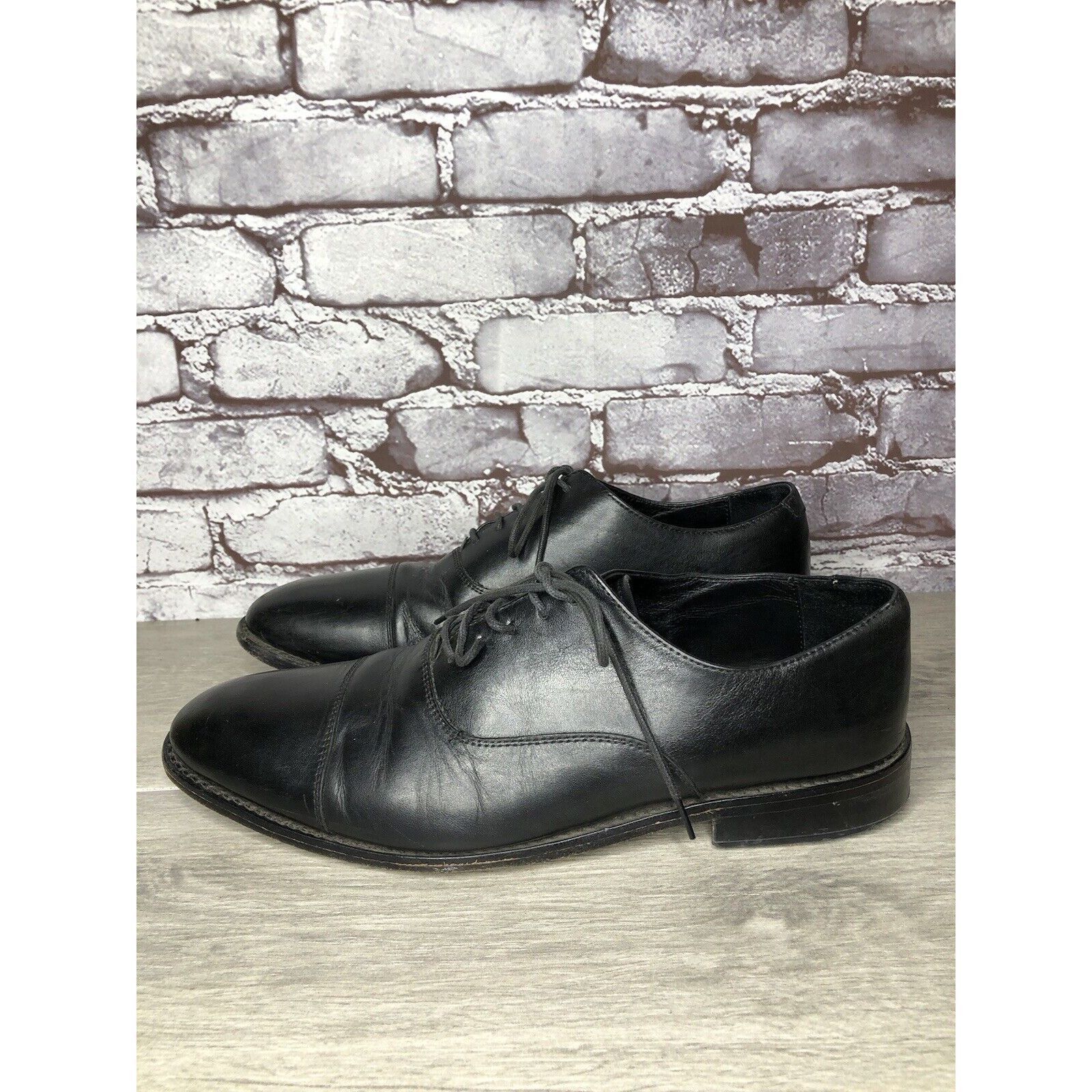 Other ANTHONY VEER Essentials Black Leather Goodyear Oxfords Cap T Size US 10 / EU 43 - 17 Thumbnail