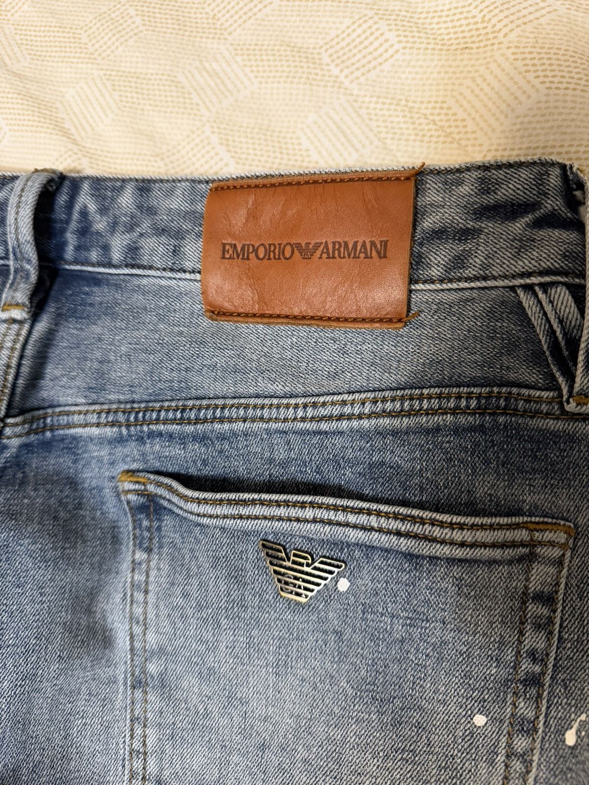 Emporio Armani Emporio Armani Blue Pocket Jeans Size 31 Size US 31 - 9 Thumbnail