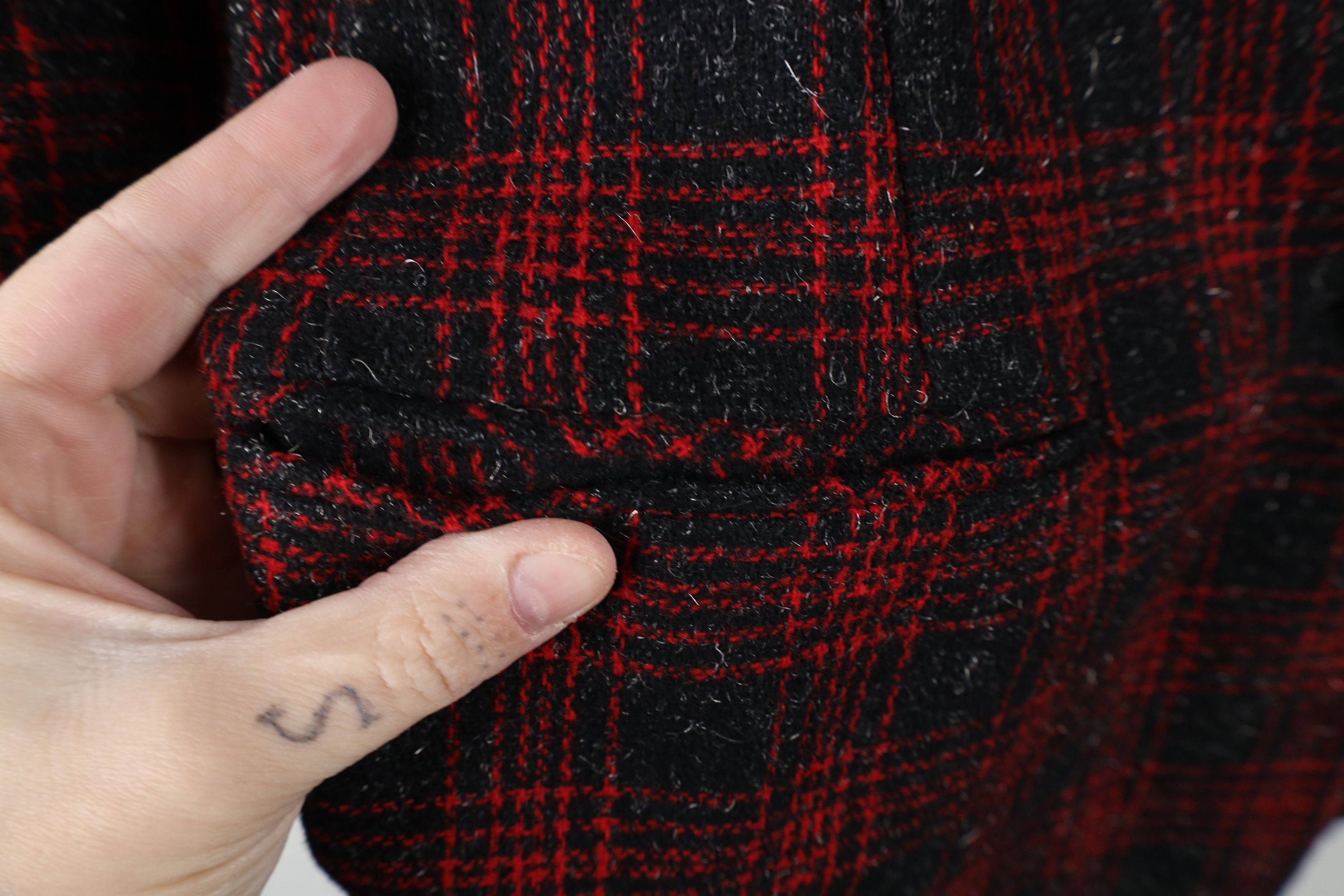 Vintage Vintage 90s Streetwear Button Blazer Suit Coat Jacket Plaid Size XXL / US 16-18 / IT 52-54 - 5 Thumbnail