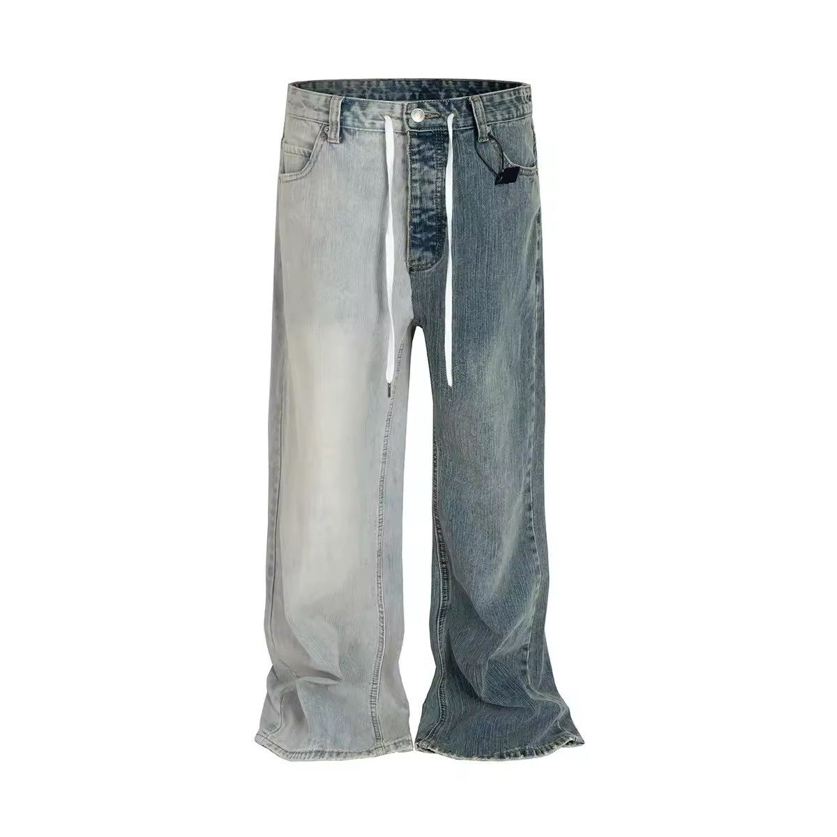 Spliced Patchwork Baggy Jeans