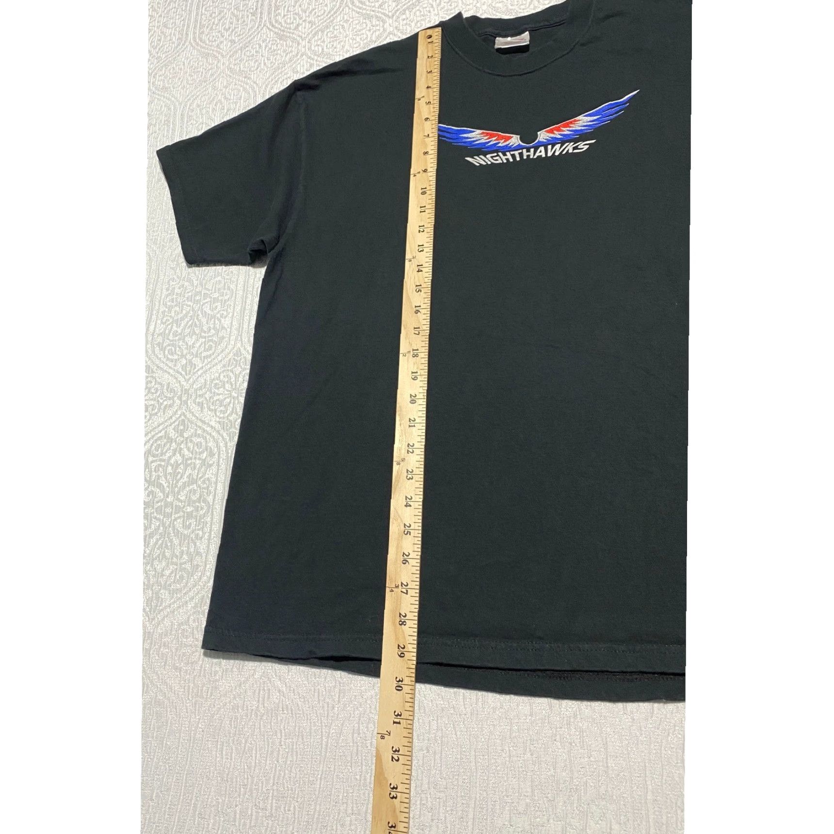 Hanes VINTAGE Hanes Heavyweight T-Shirt Fort Sill OK 2nd Platoon Nighthawks Military Black XL Crew Neck Short Sleeve Graphic Print Double-Sided USA Size US XL / EU 56 / 4 - 5 Thumbnail