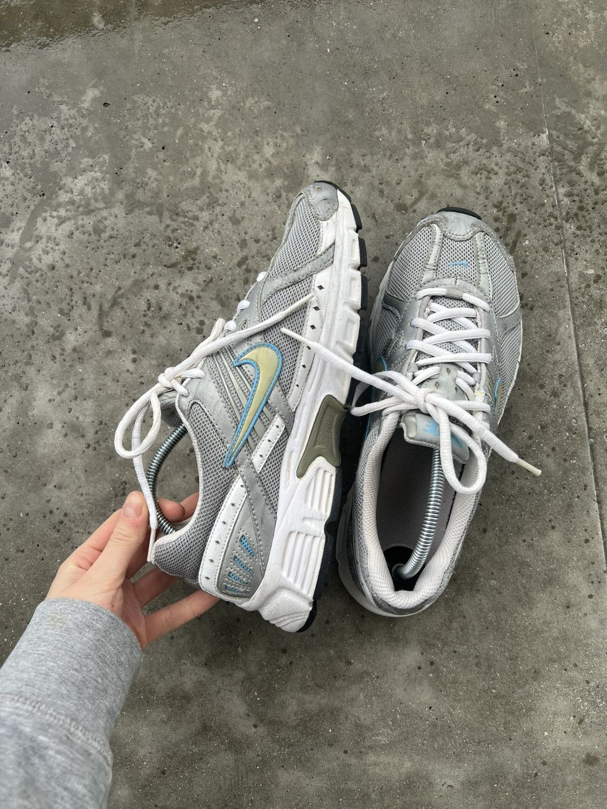 Nike × Vintage Vintage Nike xccelerate silver white sneakers Size US 8.5 / IT 38.5 - 9 Thumbnail
