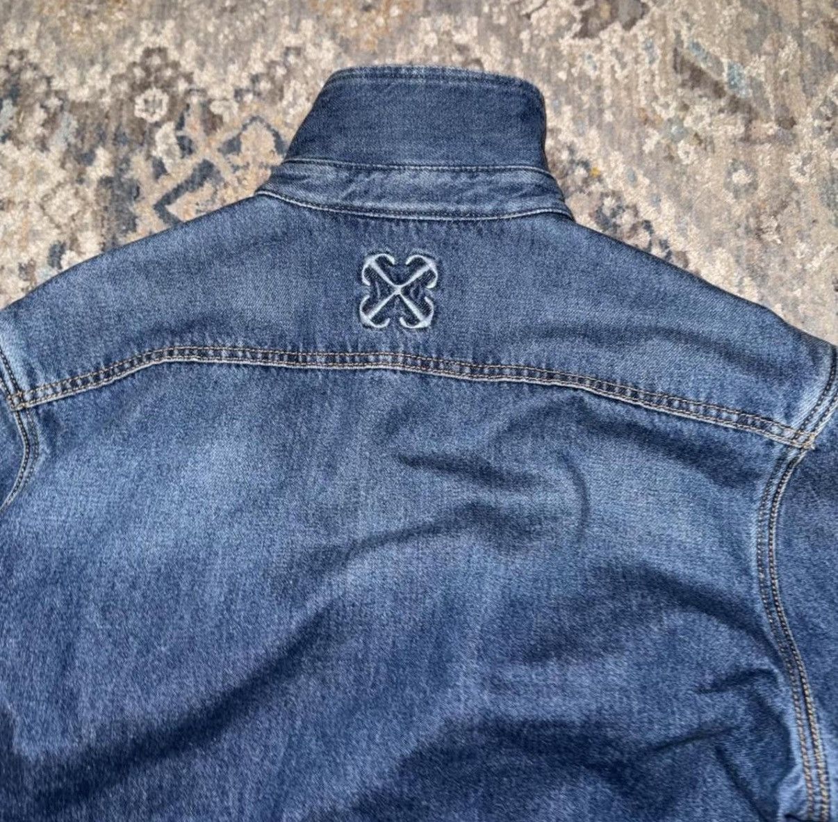 Off-White Off white denim jacket Size L / US 10 / IT 46 - 6 Thumbnail