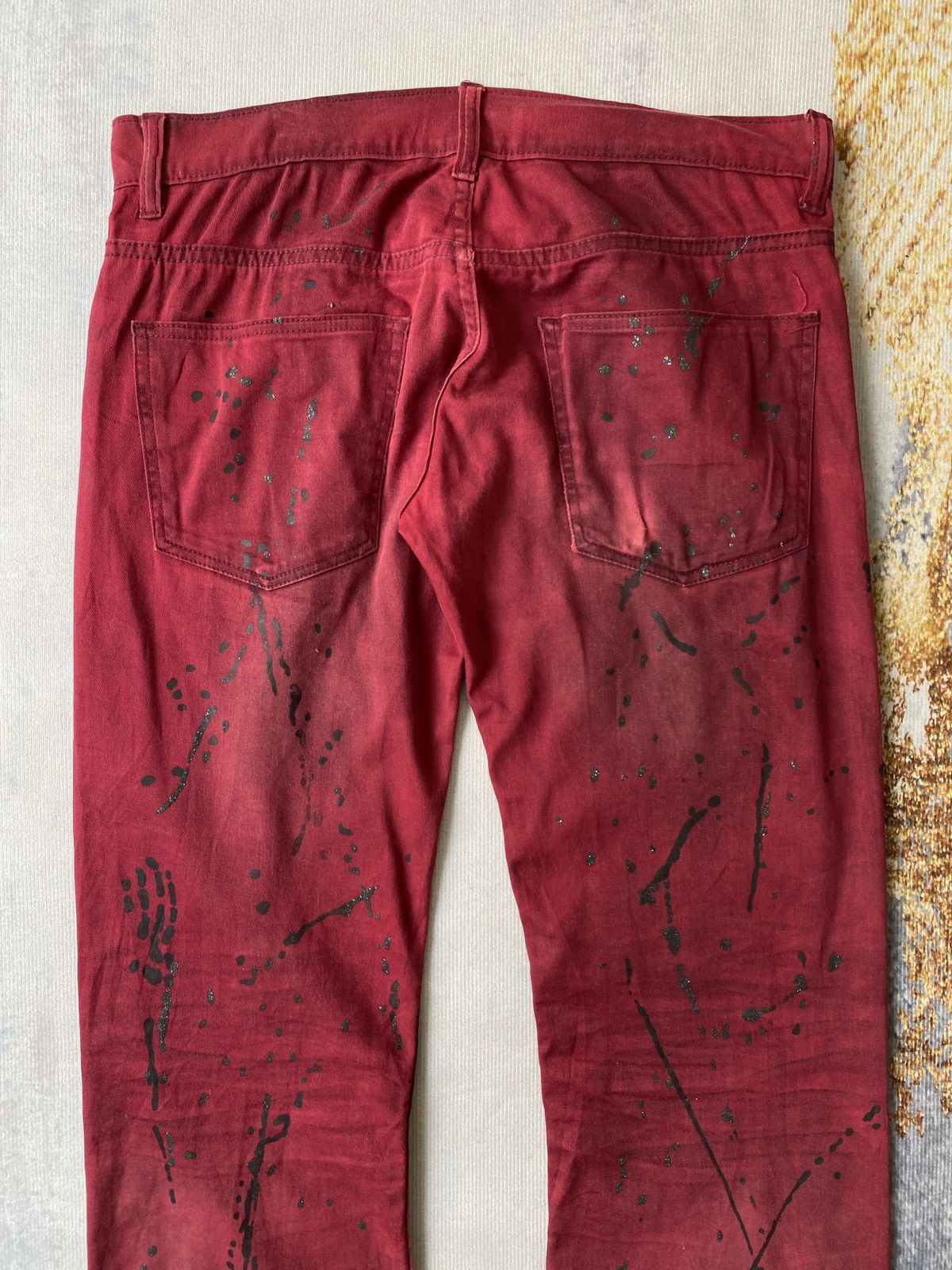 If Six Was Nine Flared K.U.I Japan Splatter Design Pant Size US 32 / EU 48 - 12 Thumbnail