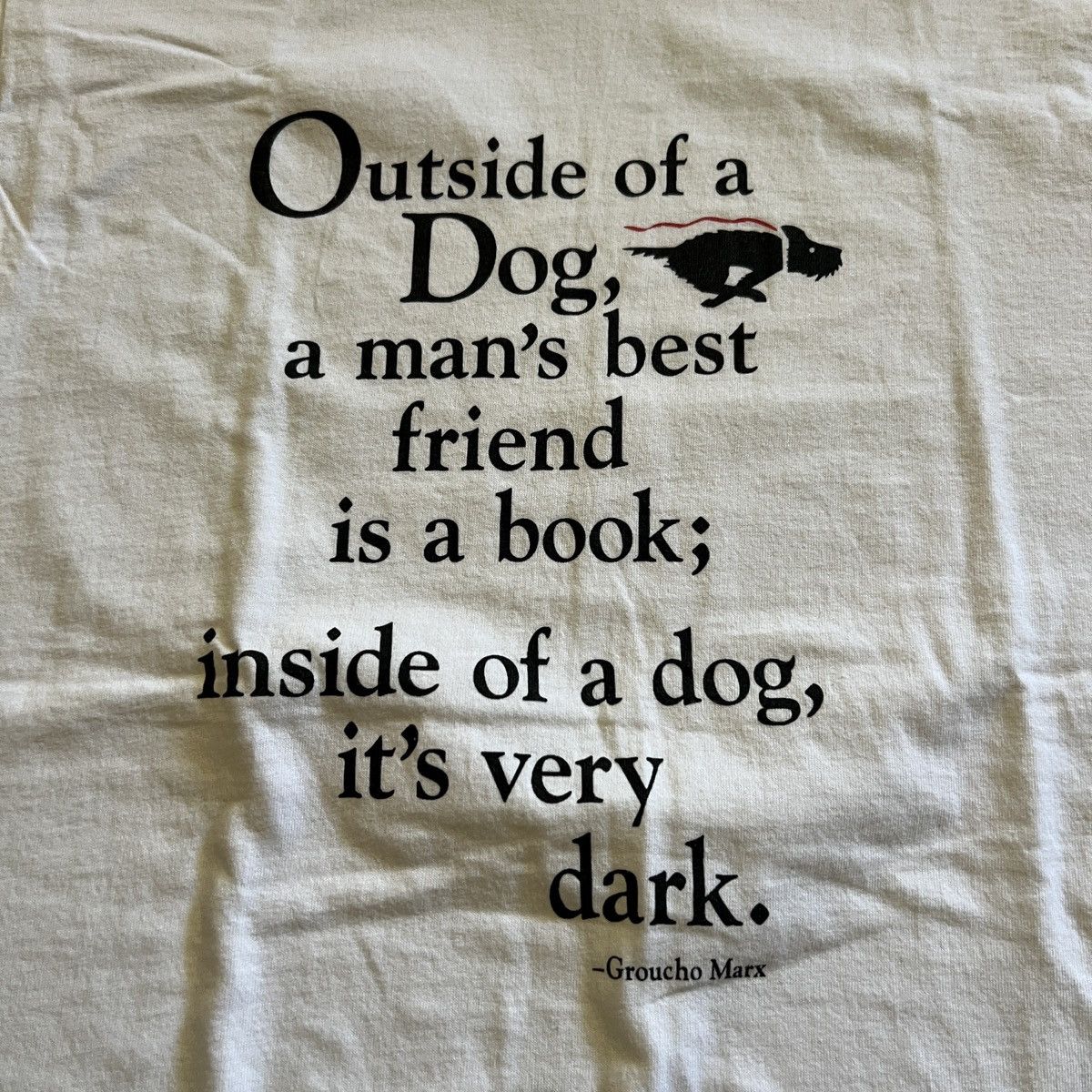 Vintage Vintage 90s Groucho Marx Dog Animal Quote shirt Size US L / EU 52-54 / 3 - 2 Thumbnail
