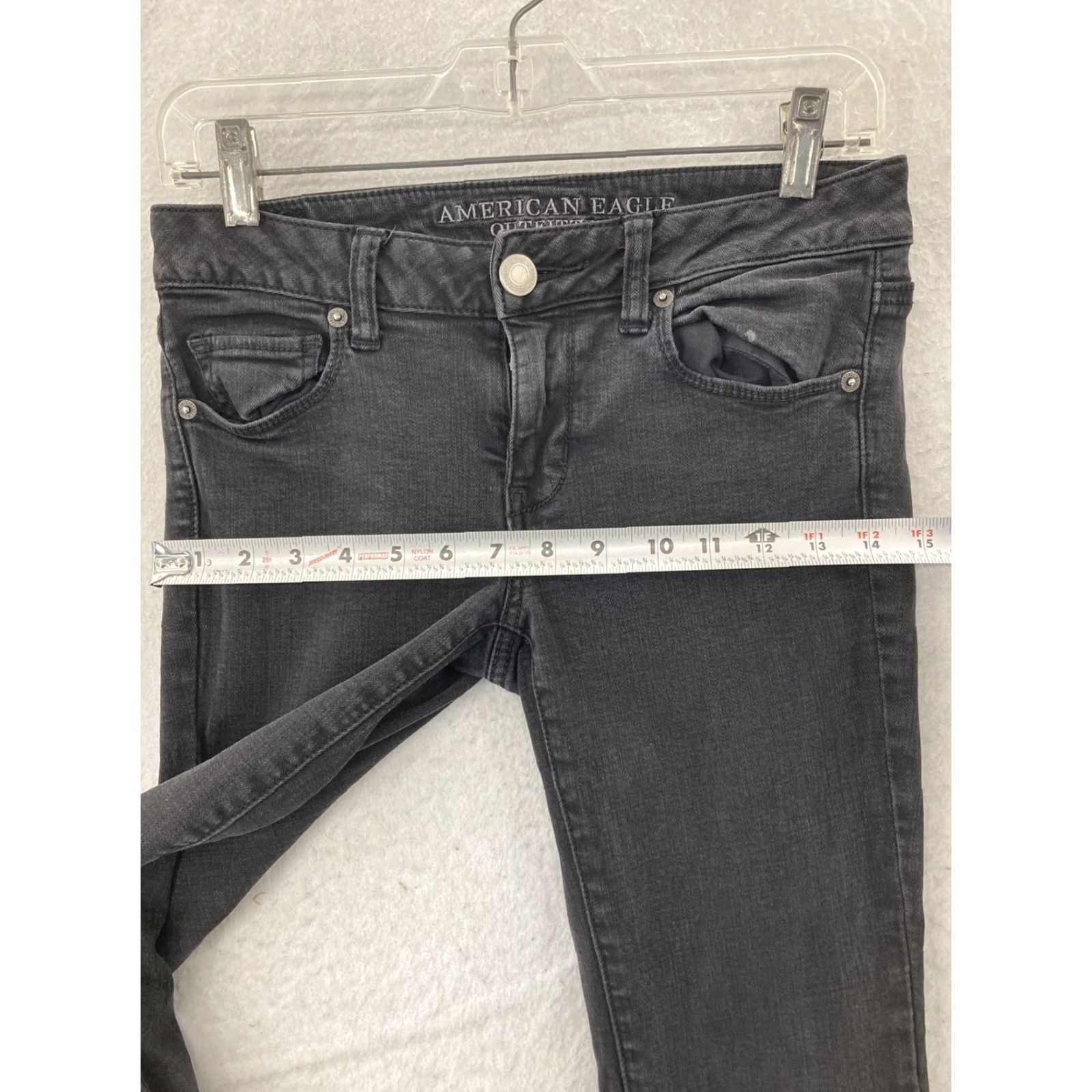 American Eagle Outfitters American Eagle Jeans Women's Size 4 Black Skinny Size 26" / US 2 / IT 38 - 5 Thumbnail