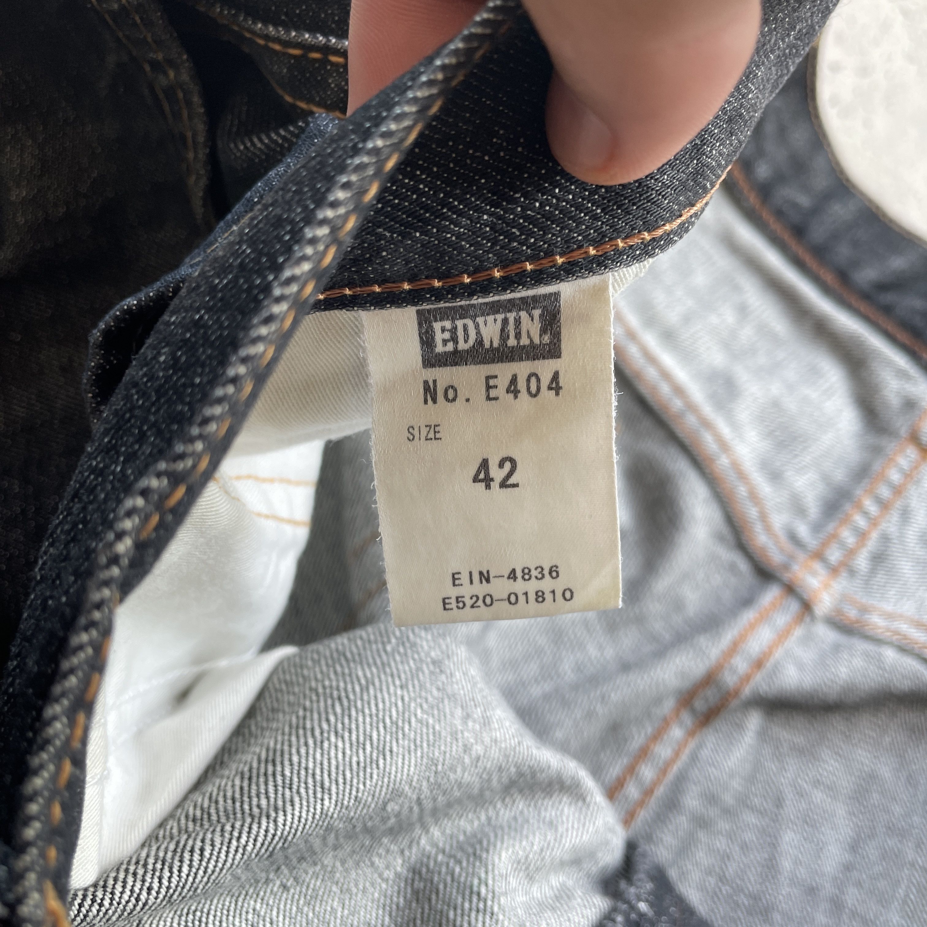 Edwin × Japanese Brand W42💥 Vintage Edwin 404 Made In Japan Black Jeans Pants Size US 42 / EU 58 - 8 Thumbnail