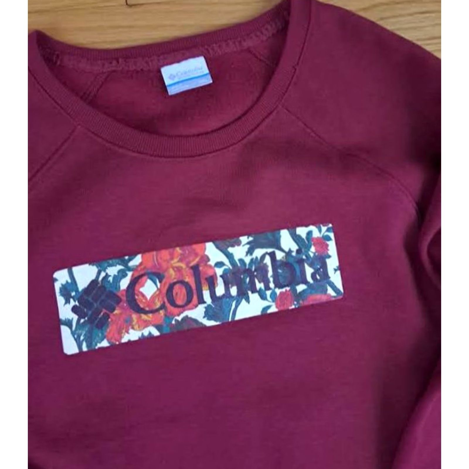 Vintage Columbia Sweatshirt Womens Pullover Flower Child Crew Neck Purple 2XL Long Sleeve Cotton Size XXL / US 16-18 / IT 52-54 - 4 Thumbnail