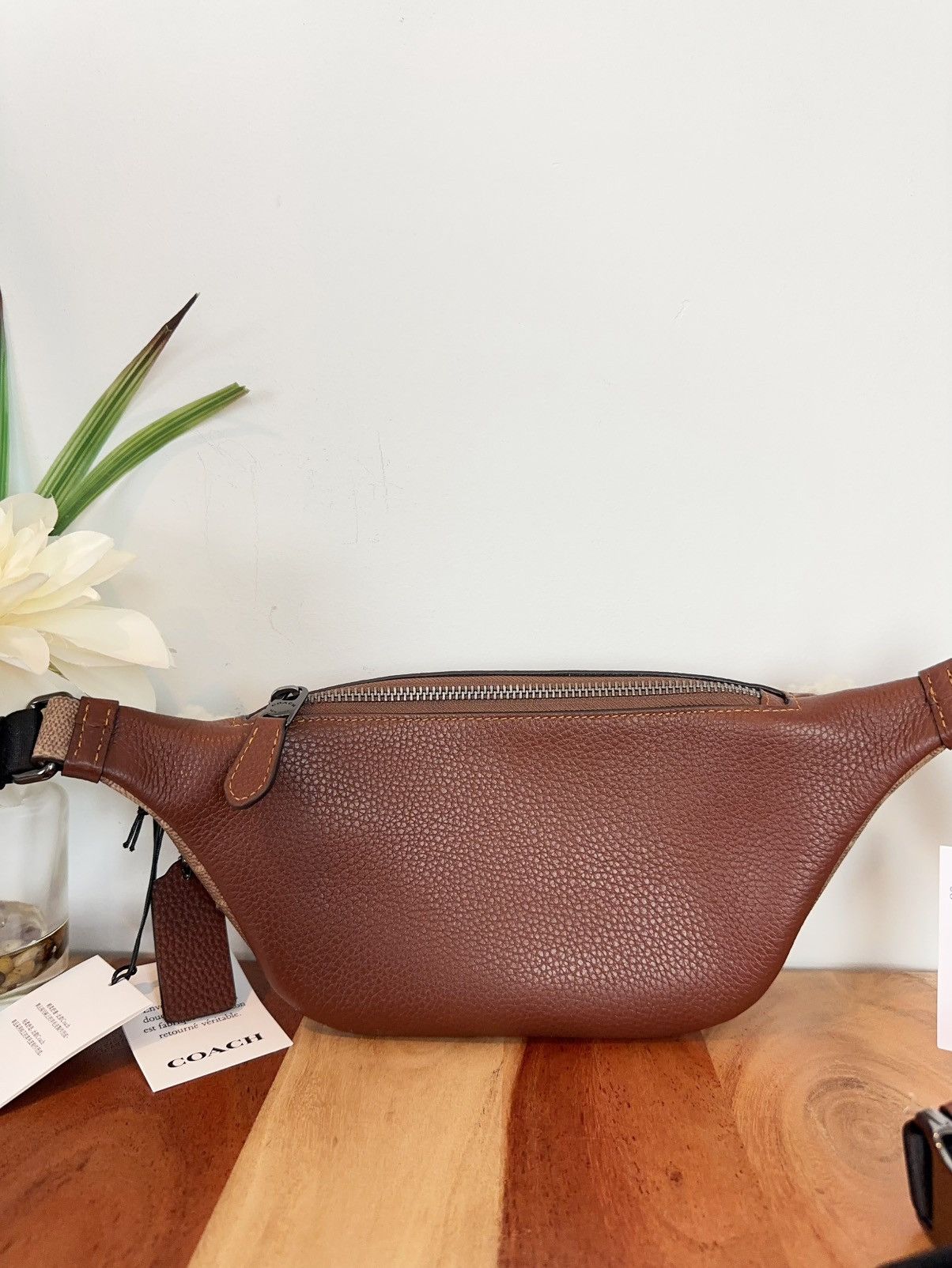 Coach NWT Coach Warren Mini Belt Bag In Signature Canvas Size ONE SIZE - 4 Thumbnail