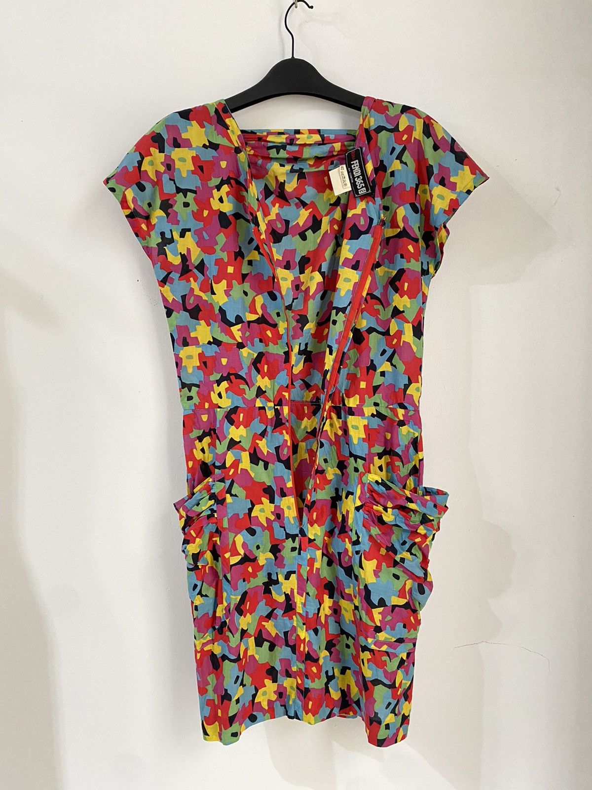Fendi × Vintage Vintage 1980s Fendi Floral Print dress Size M / US 6-8 / IT 42-44 - 9 Thumbnail