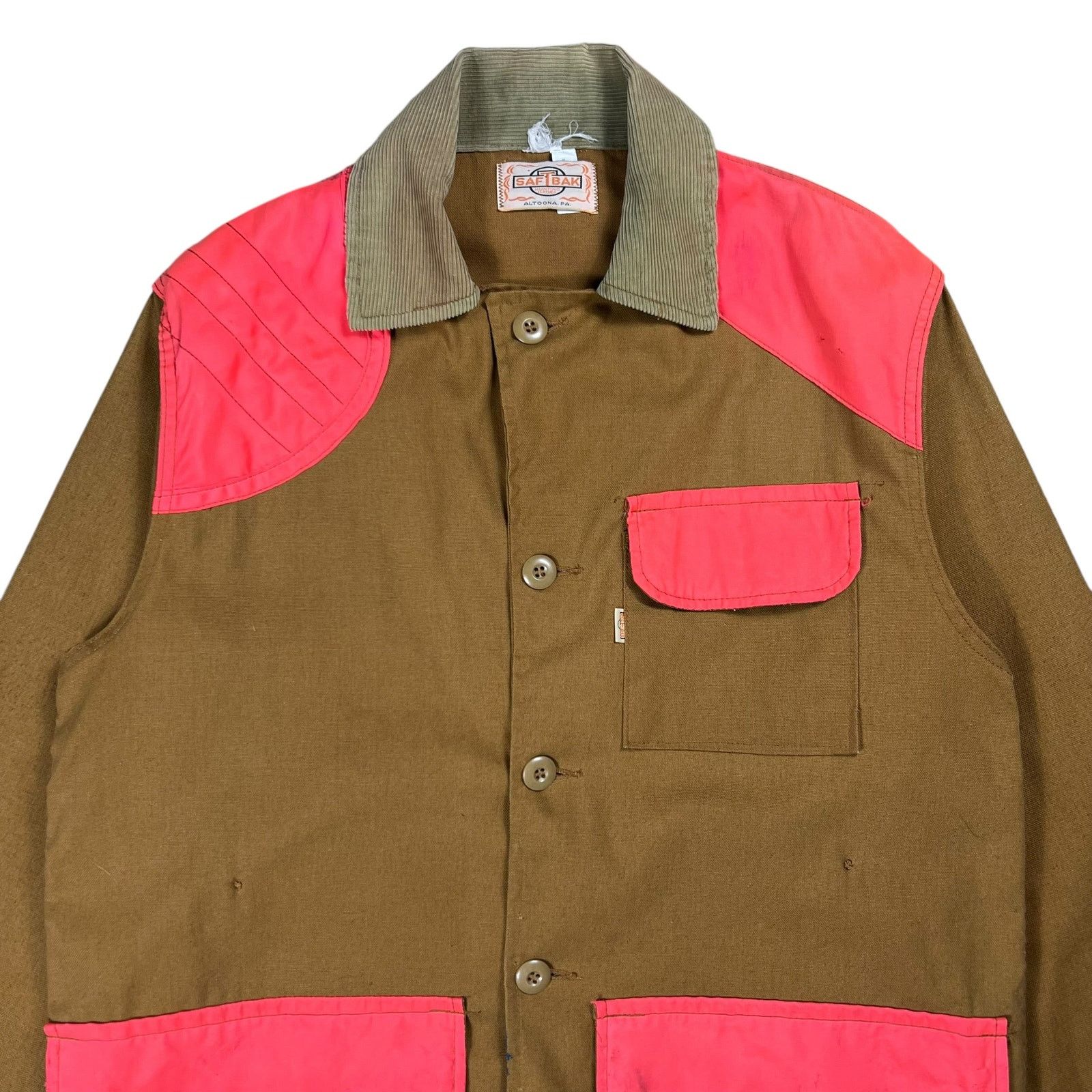 SafTbak × Vintage Vintage 80s SAFTBAK faded chore hunting coat (L) Size US L / EU 52-54 / 3 - 2 Thumbnail
