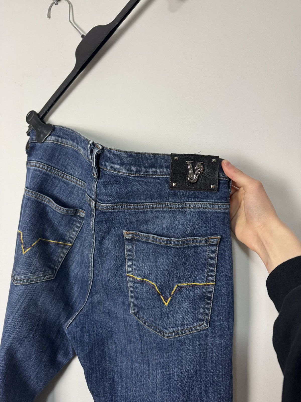 Versace Versace Jeans Metal Logo Denim Luxury Designer Y2K style Size US 31 - 13 Thumbnail