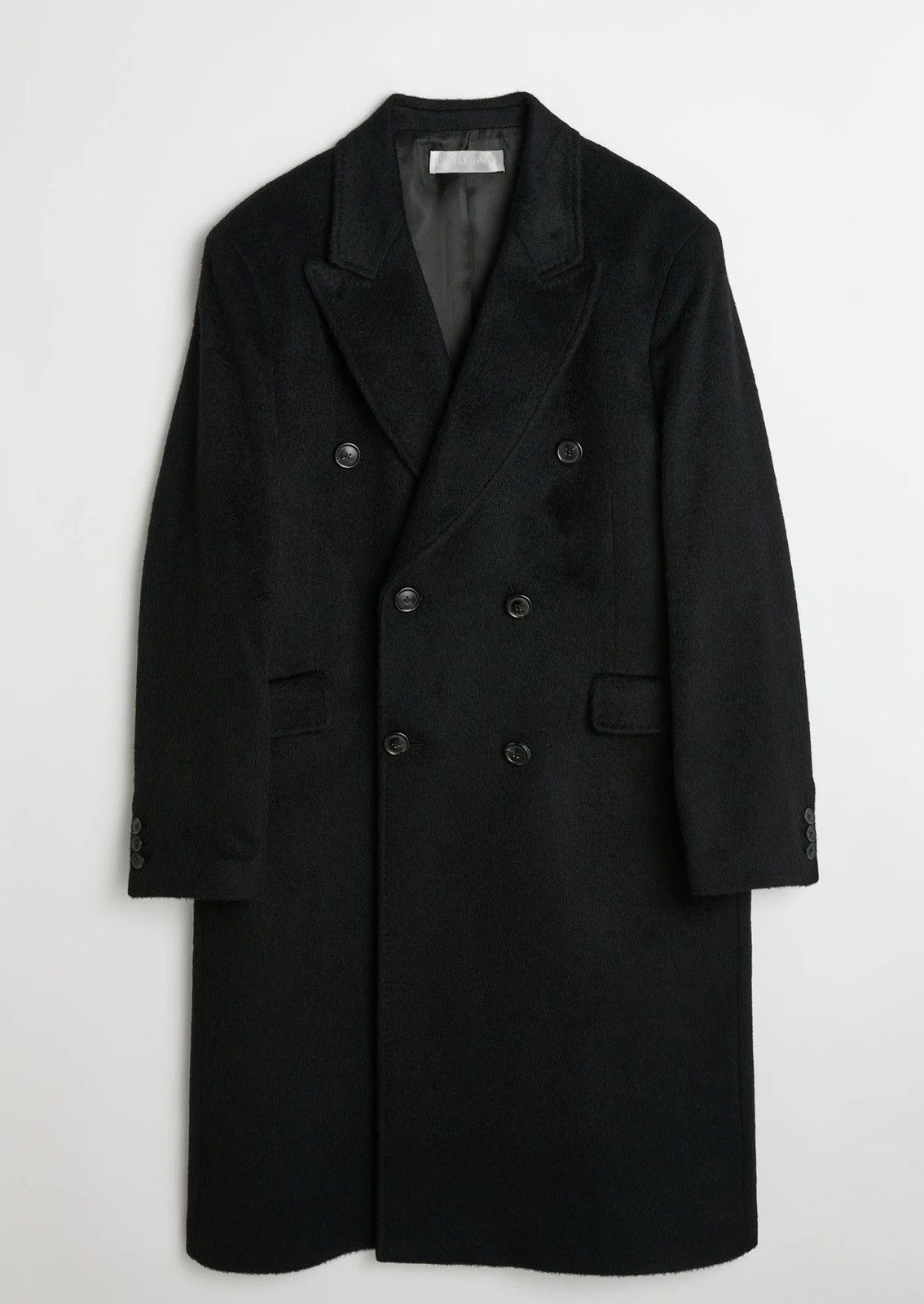 Our Legacy Grail AW20 Black Heavy Melton Dolphin Coat Signed 46