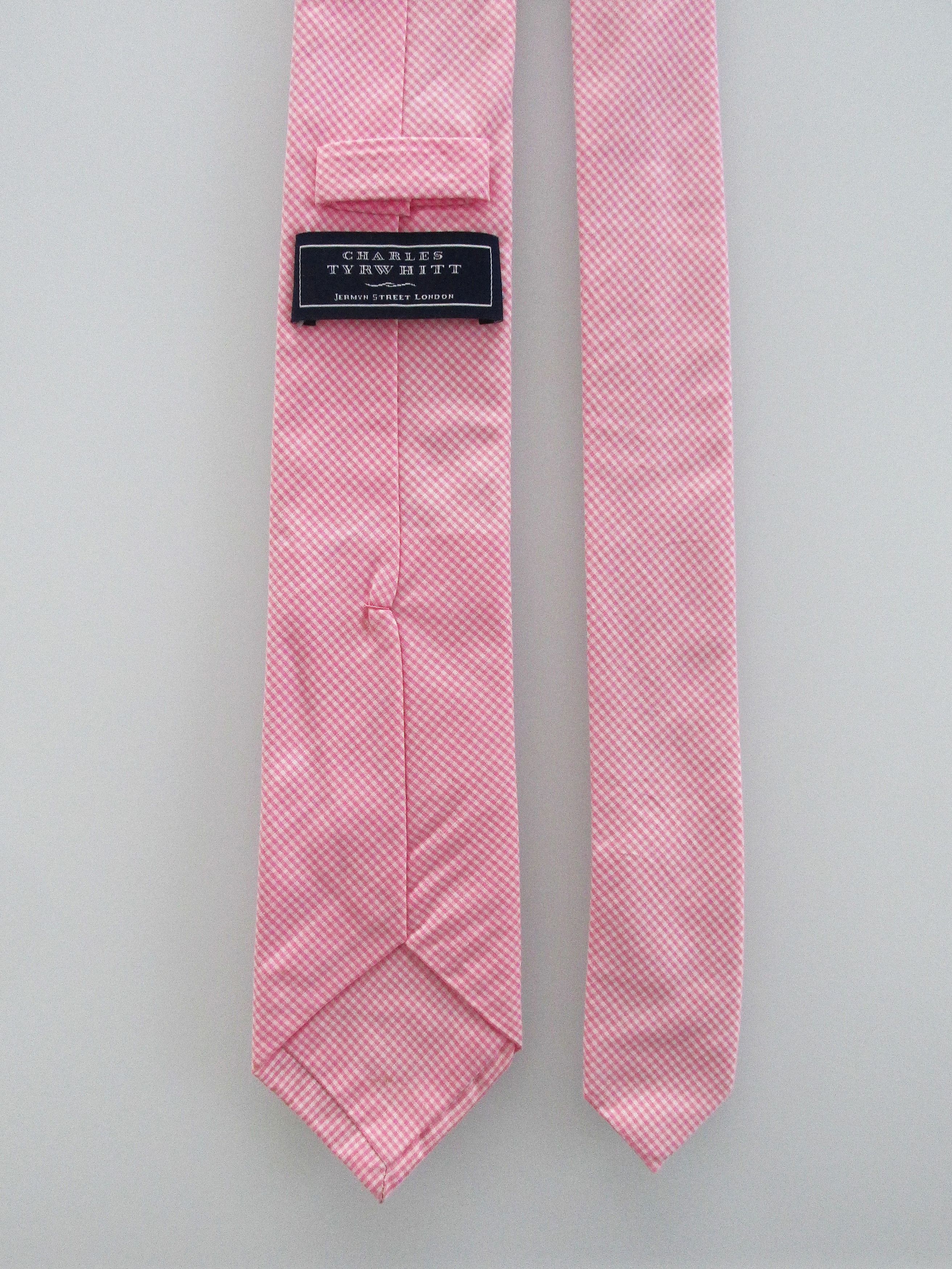 Charles Tyrwhitt Charles Tyrwhitt Men's Narrow Cotton Tie Size ONE SIZE - 4 Thumbnail