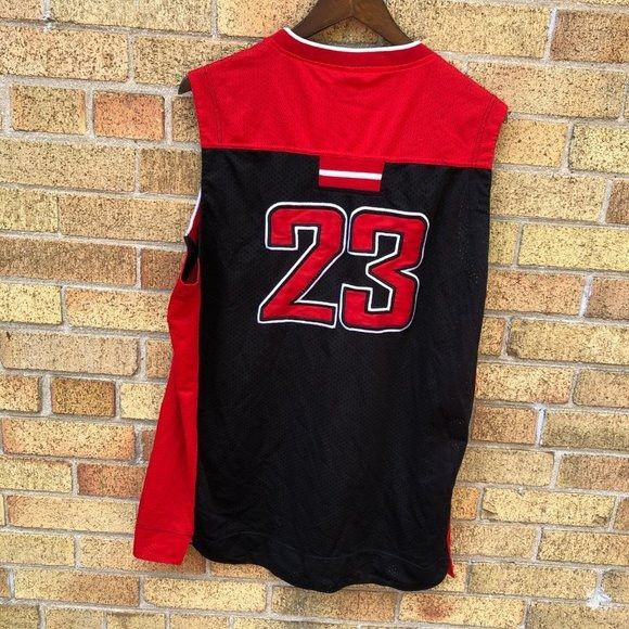 Vintage Nike Air Jordan Jersey XL Black/Red