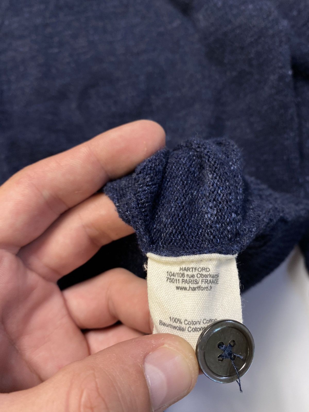 Hartford Hartford Cotton Classic Navy Cardigan Size US L / EU 52-54 / 3 - 7 Thumbnail