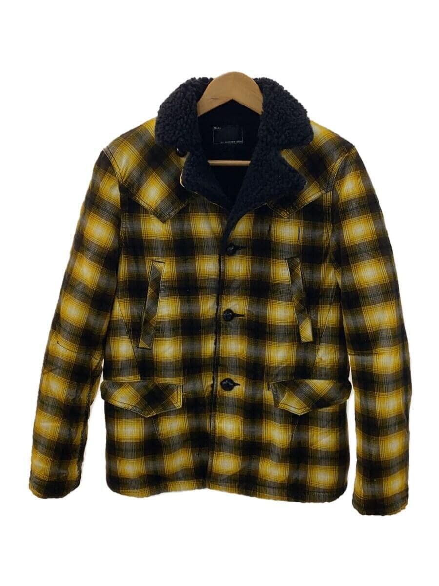 image of Number N Ine Checkered Jacket in Yellow, Men's (Size Medium)