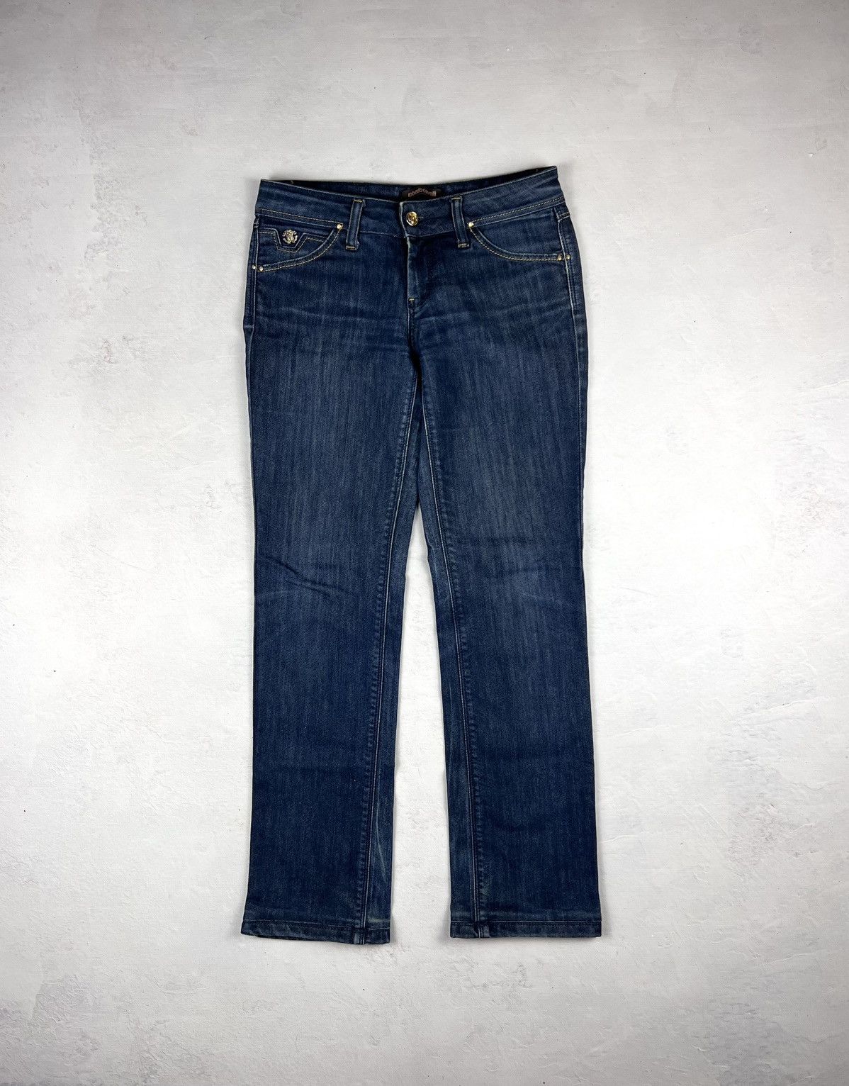 Japanese Brand × Roberto Cavalli × Vintage Avant Garde Classic Roberto Cavalli Denim Y2k Opium Retro Size 27" / US 4 / IT 40 - 4 Thumbnail