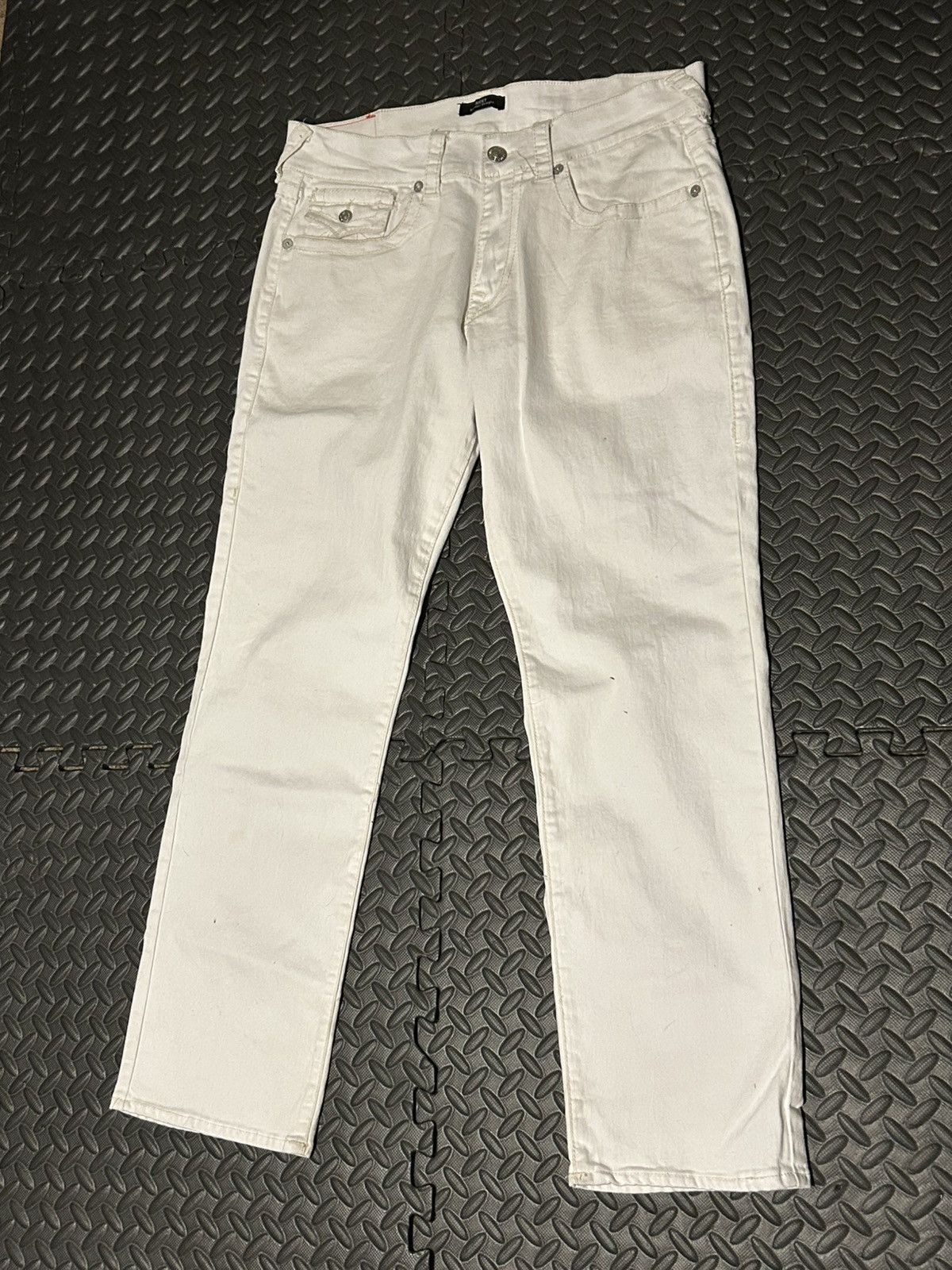 White True Religion Ricky relaxed straight jeans
