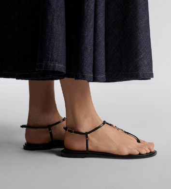 Dior o1w1db10625 C'est Dior Thong Sandals in Black Size US 10 / IT 40 - 4 Thumbnail