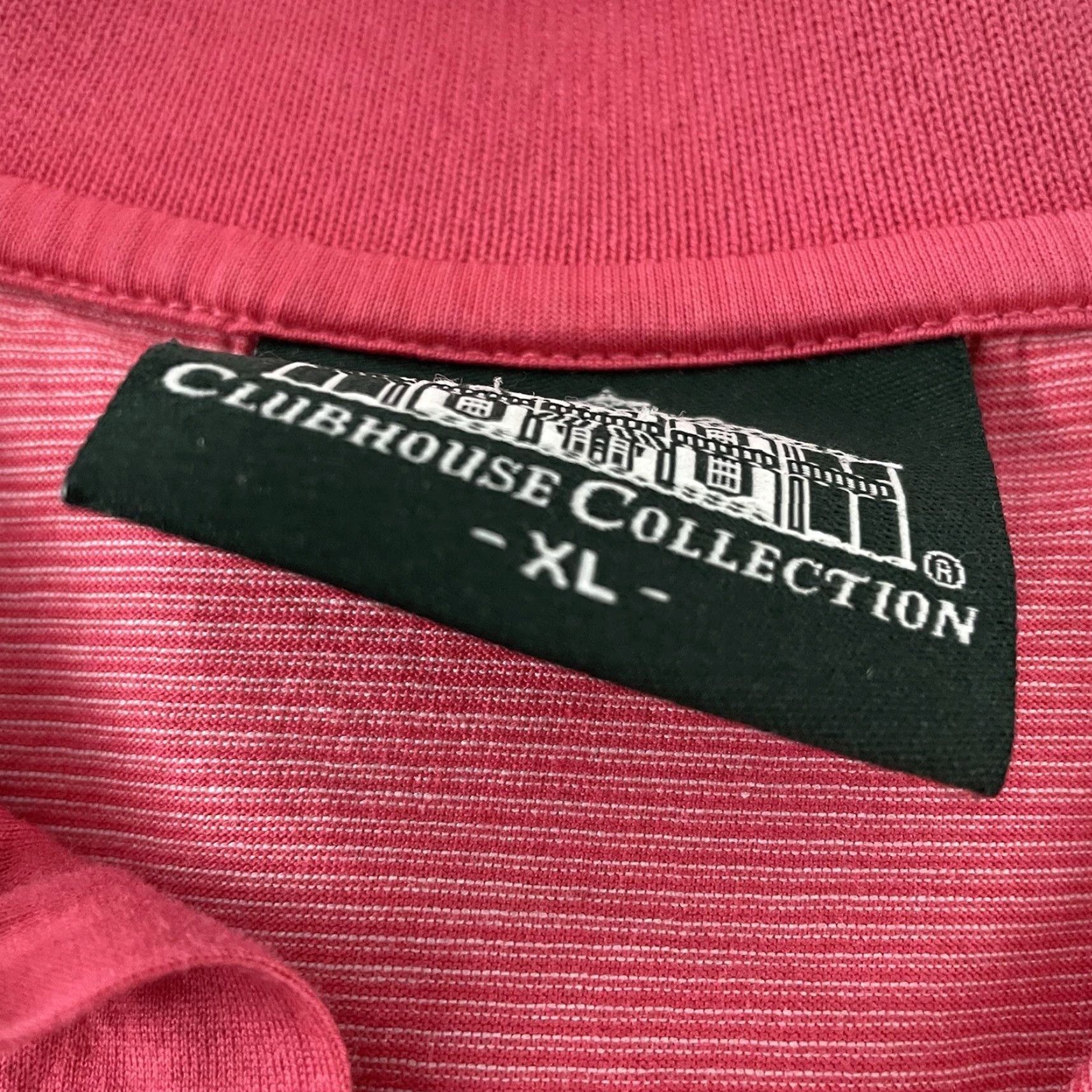 Vintage Master's Clubhouse Collection Striped Short Sleeve Golf Polo Shirt Men's XL Pink Size US XL / EU 56 / 4 - 2 Thumbnail