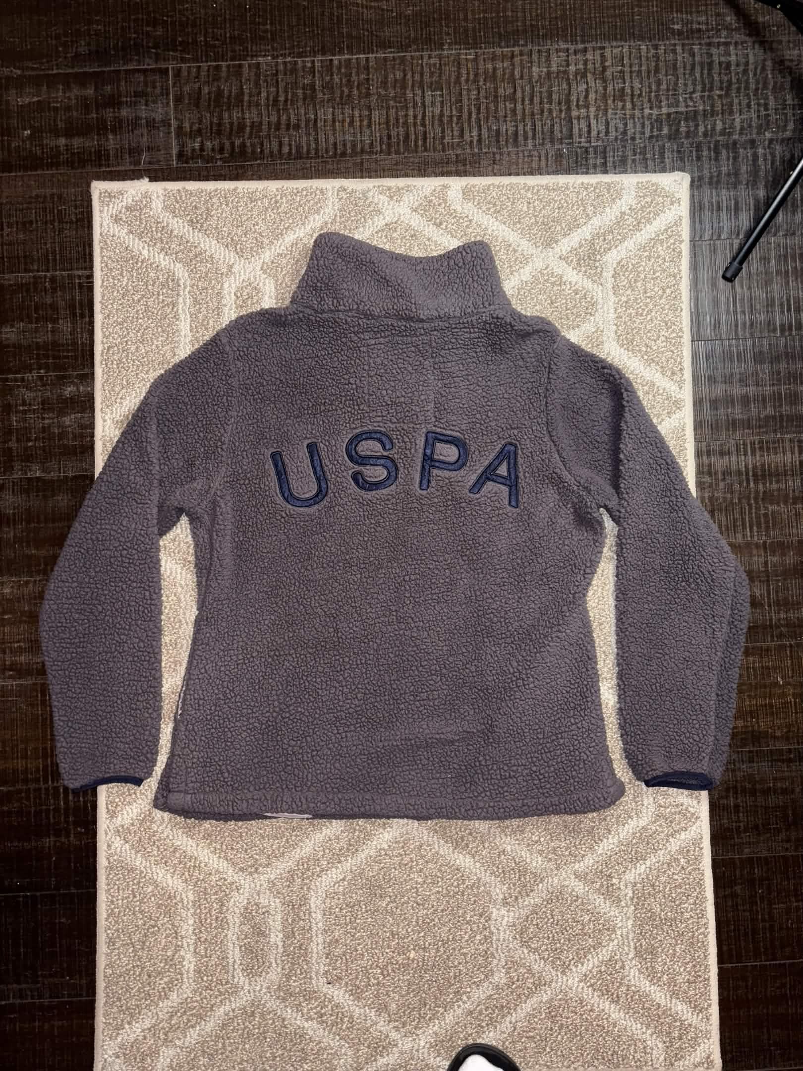 U.S. Polo Assn. 00s U.S. Polo Assn. Sherpa Quarter Zip Jacket Size M / US 6-8 / IT 42-44 - 1 Thumbnail