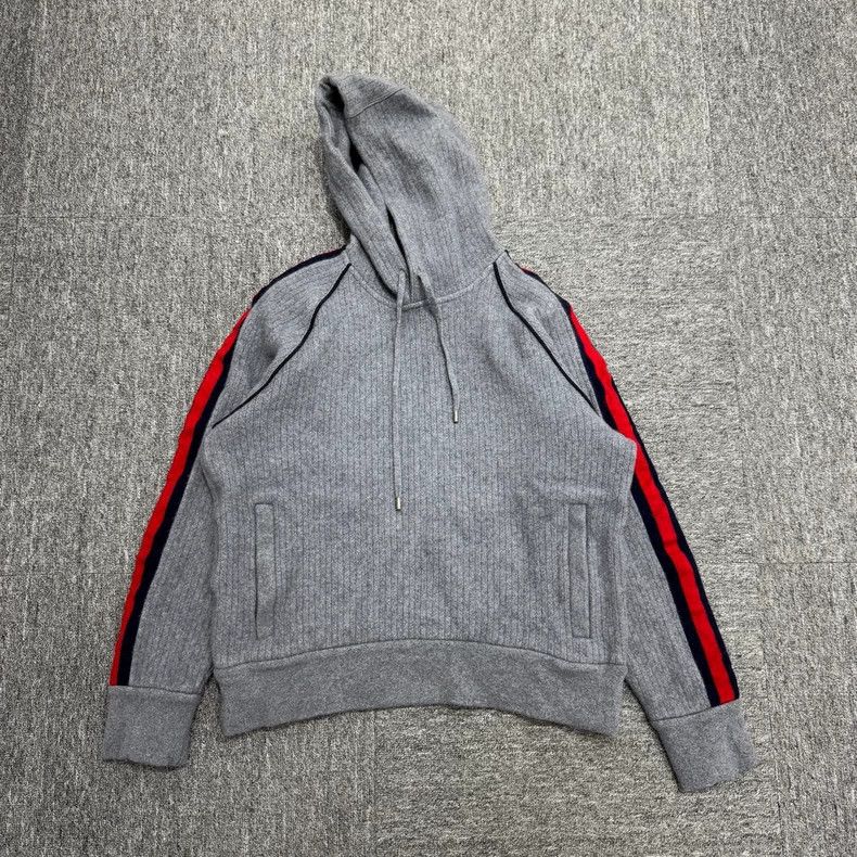 Gucci GucciSide striped wool hooded sweatshirt 2503-Nextarrow Size US XL / EU 56 / 4 - 1 Thumbnail