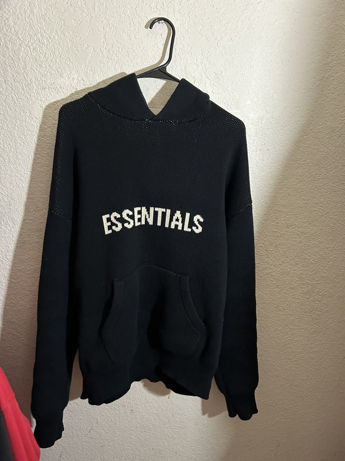 Essentials Essentials knit hoodie Grailed