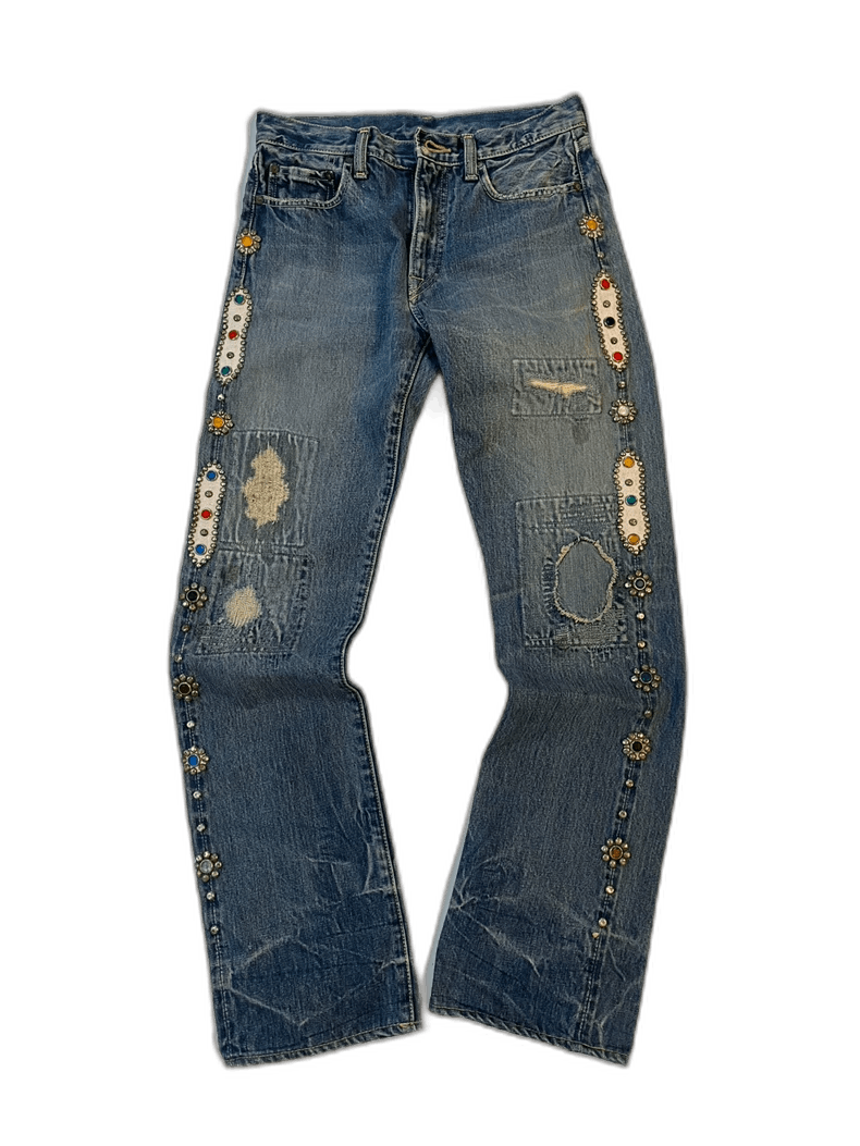 Kapital unique kapital gemstone embellished jeans Size US 30 / EU 46 - 1 Thumbnail