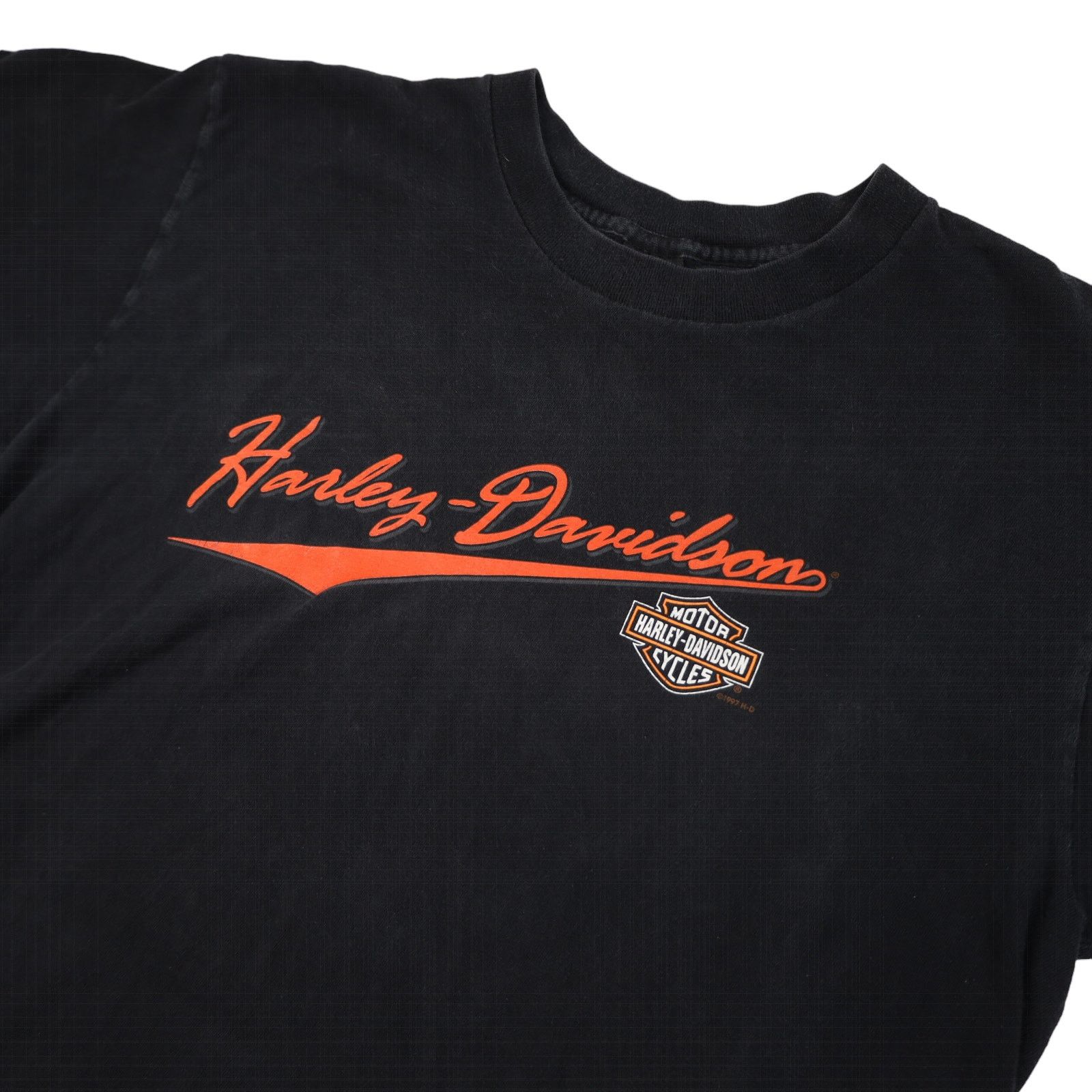 Harley Davidson × Vintage Vintage Harley Davidson Script Spellout Graphic T Shirt Size US L / EU 52-54 / 3 - 2 Thumbnail