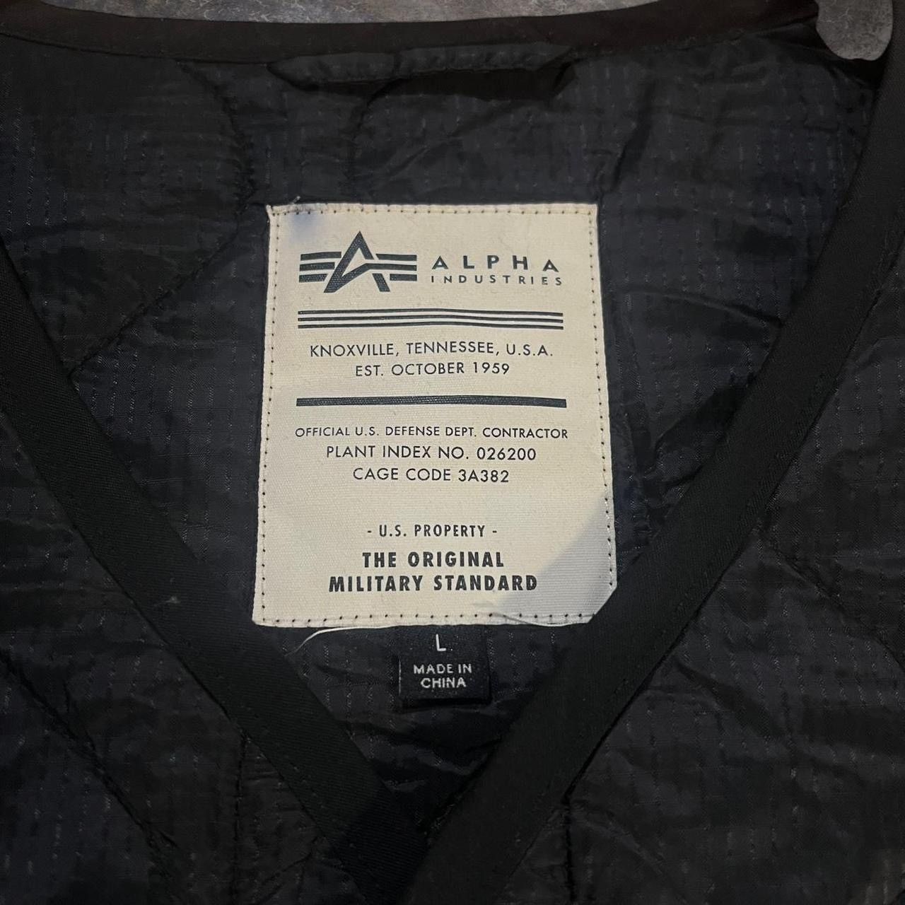 Alpha Industries Alpha Industires | Quilted Black Liner Jacket Size US L / EU 52-54 / 3 - 3 Thumbnail
