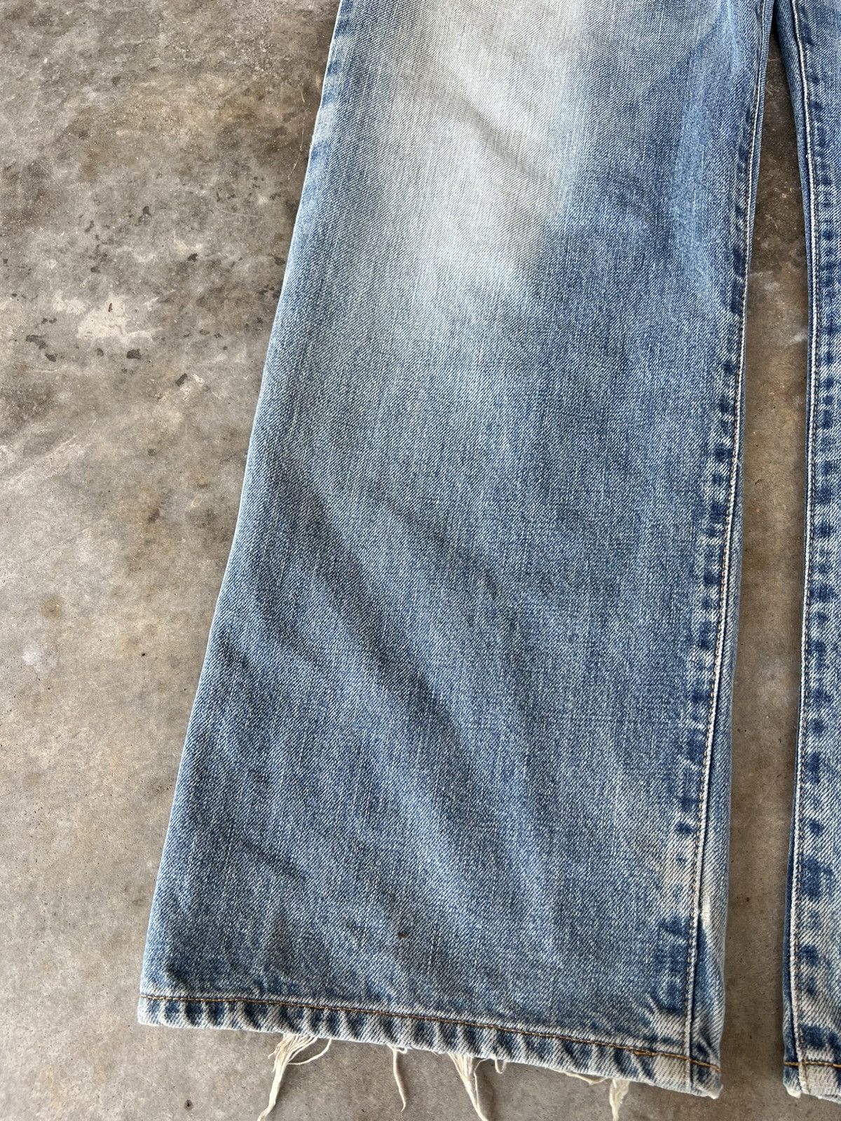 If Six Was Nine × Japanese Brand × Sophnet. 💥Baggy💥Vintage Sophnet. faded Distressed Jean Size US 35 - 3 Thumbnail