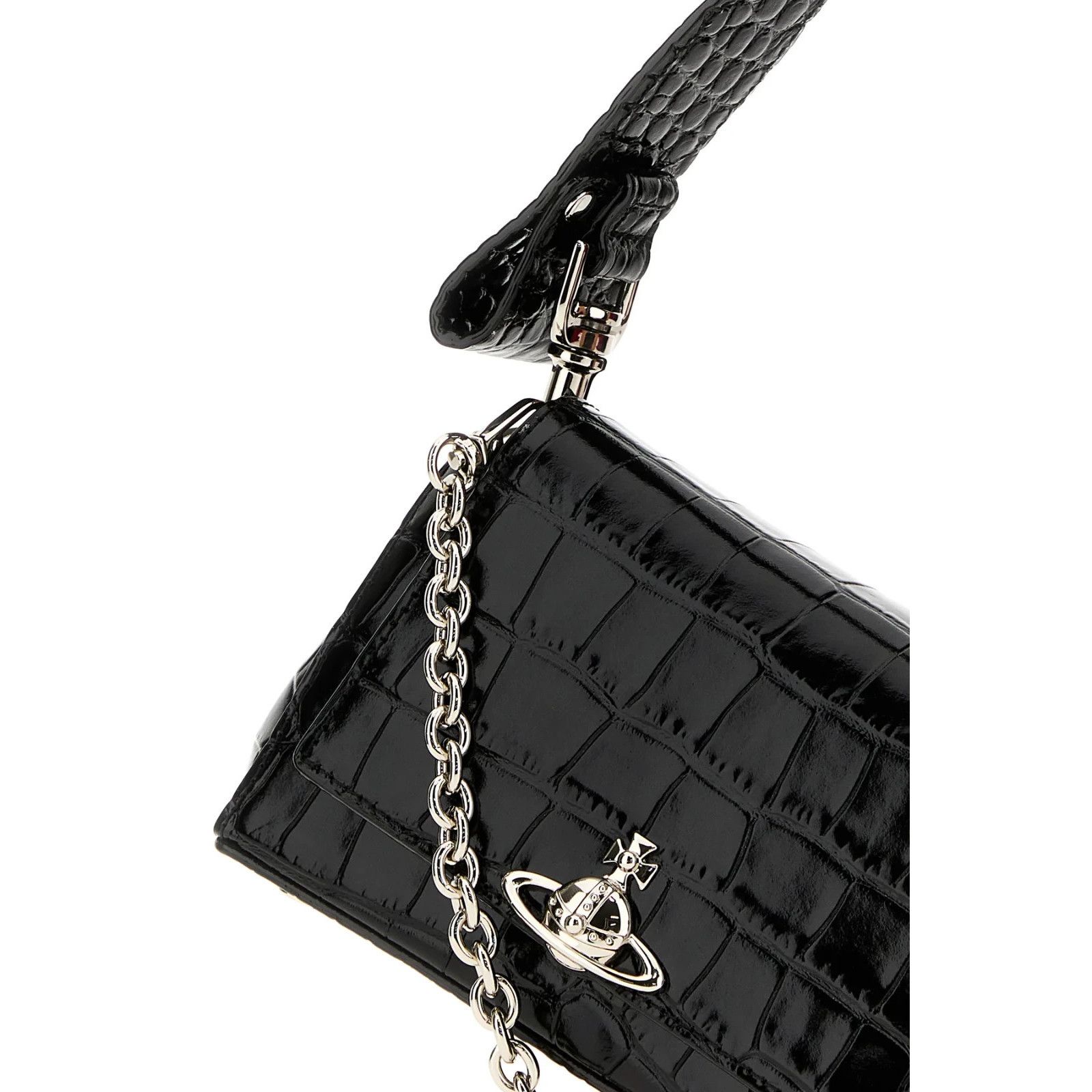 Vivienne Westwood VIVIENNE WESTWOOD Hazel Small Black Shoulder Bag New & Authe Size ONE SIZE - 4 Thumbnail