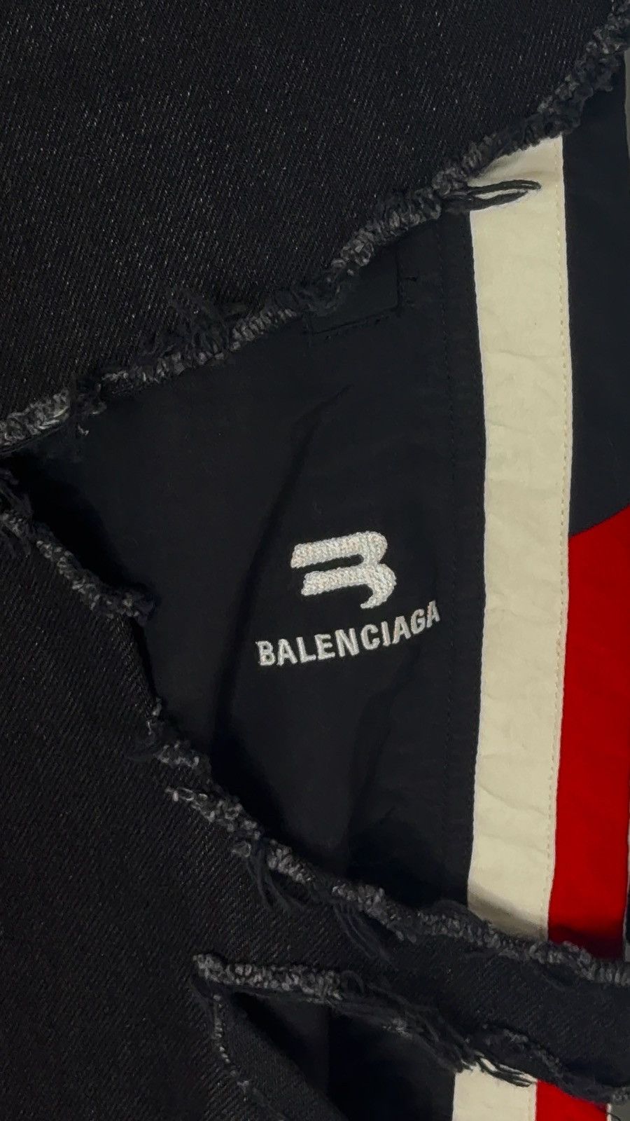 Balenciaga ✅Balenciaga Black Slashed Jeans Distressed Denim XS Size US 28 / EU 44 - 3 Thumbnail