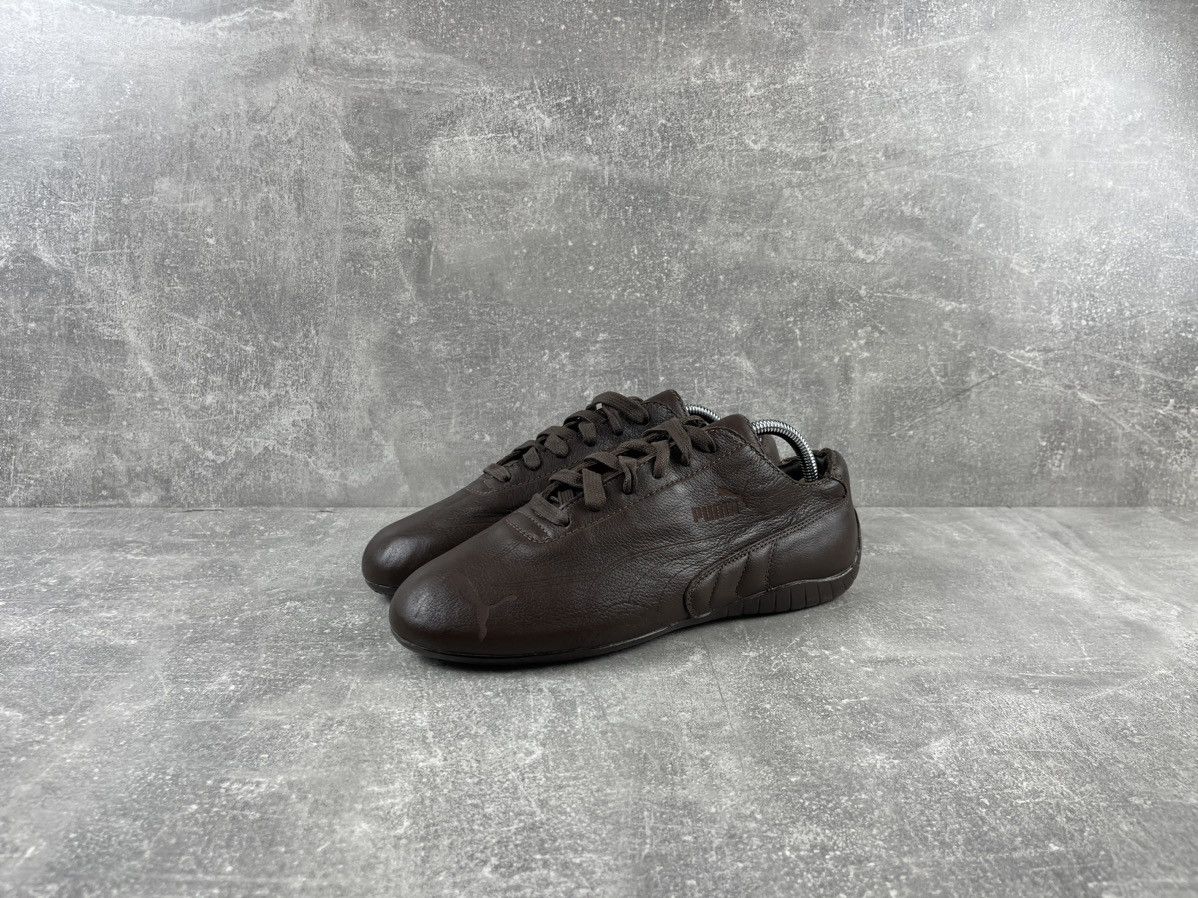 Archival Clothing x Puma Archives Sample Speed Cat Driving Leather Shoes in Brown, Men's (Size 8.5)