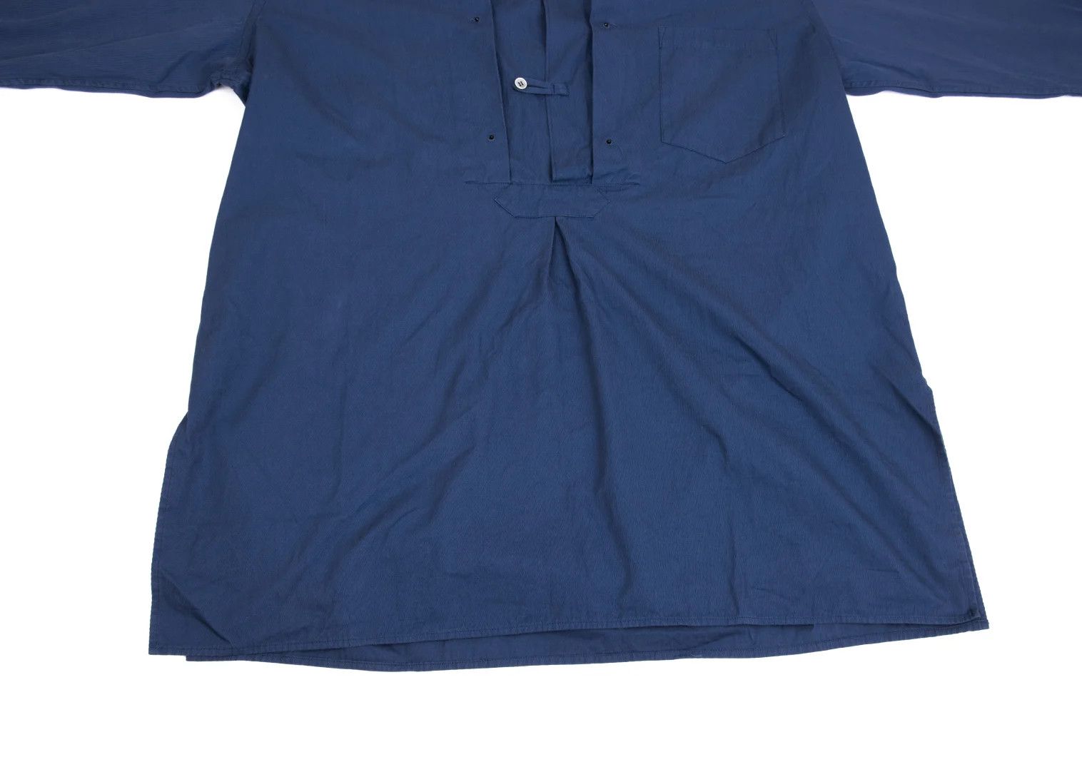 Yohji Yamamoto Yohji Yamamoto Cotton Grommet Button Pullover Long Shirt Size US M / EU 48-50 / 2 - 15 Thumbnail