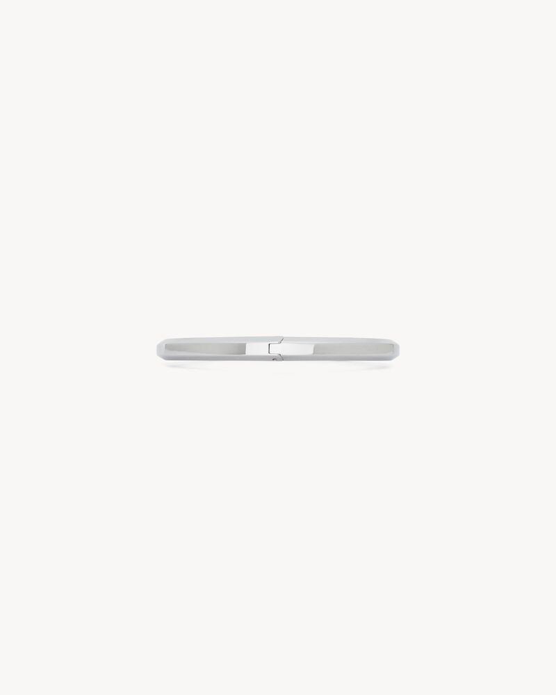 Saint Laurent Paris o1s1wg110126 802240 Size: OS / Claw Bracelet in Metal Silver Size ONE SIZE - 6 Thumbnail