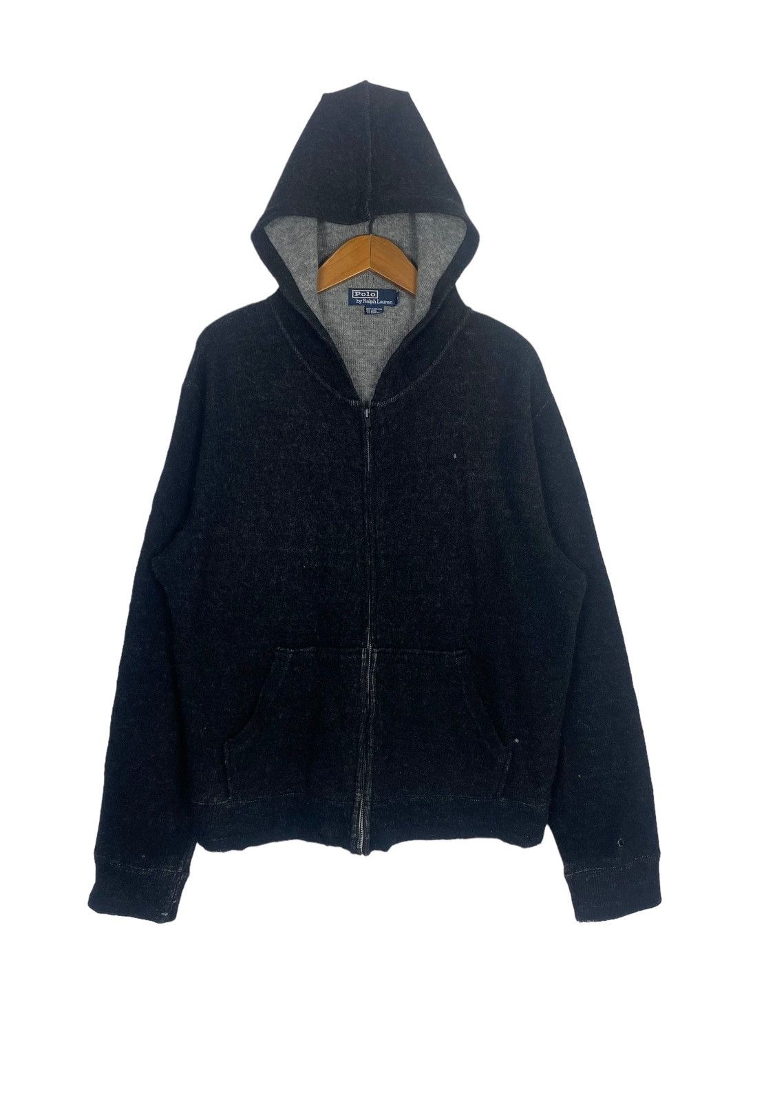 Polo Ralph Lauren Rare‼️ Polo Ralph Lauren DISTRESSED Wool Hoodie Size US M / EU 48-50 / 2 - 1 Thumbnail
