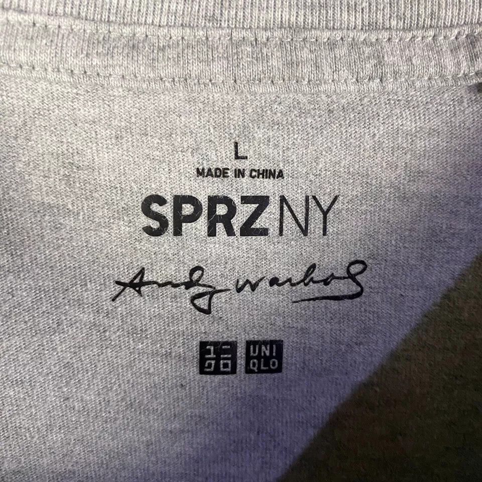 Uniqlo SPRZNY Uniqlo T-Shirt Men's Large Andy Worhol Short Sleeve L Size US L / EU 52-54 / 3 - 3 Thumbnail
