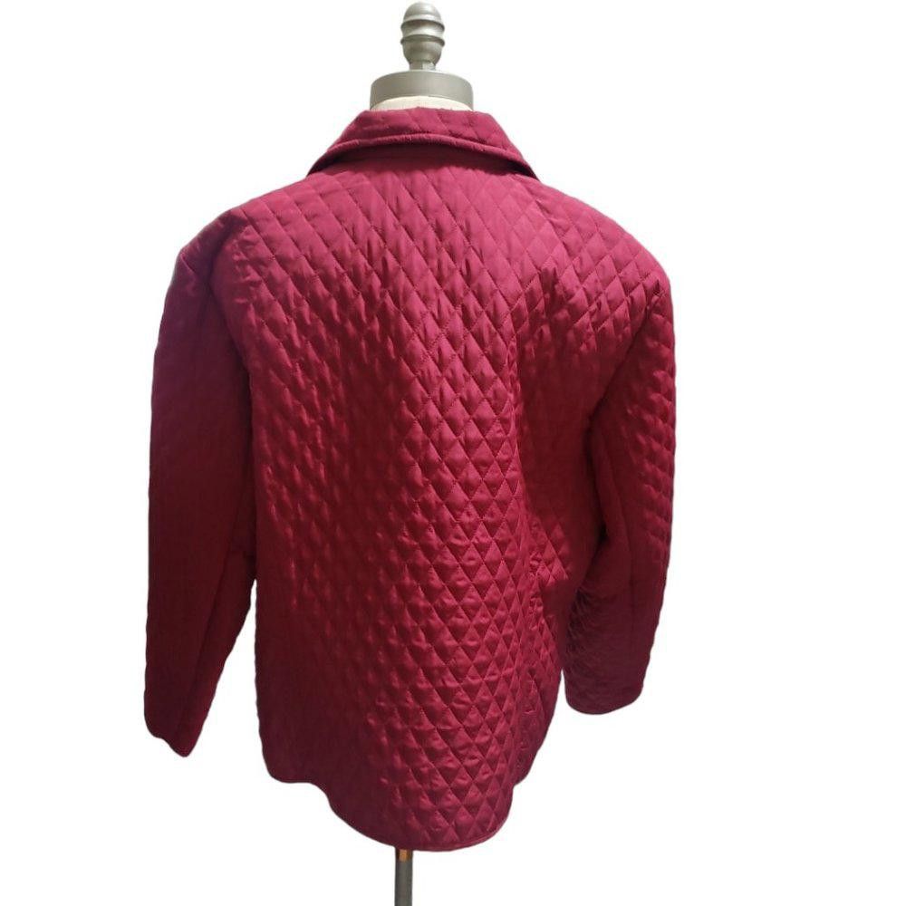 Designer CT814 Briggs New York Ladies Red Quilted Jacket 16W Size XXL / US 16-18 / IT 52-54 - 3 Thumbnail