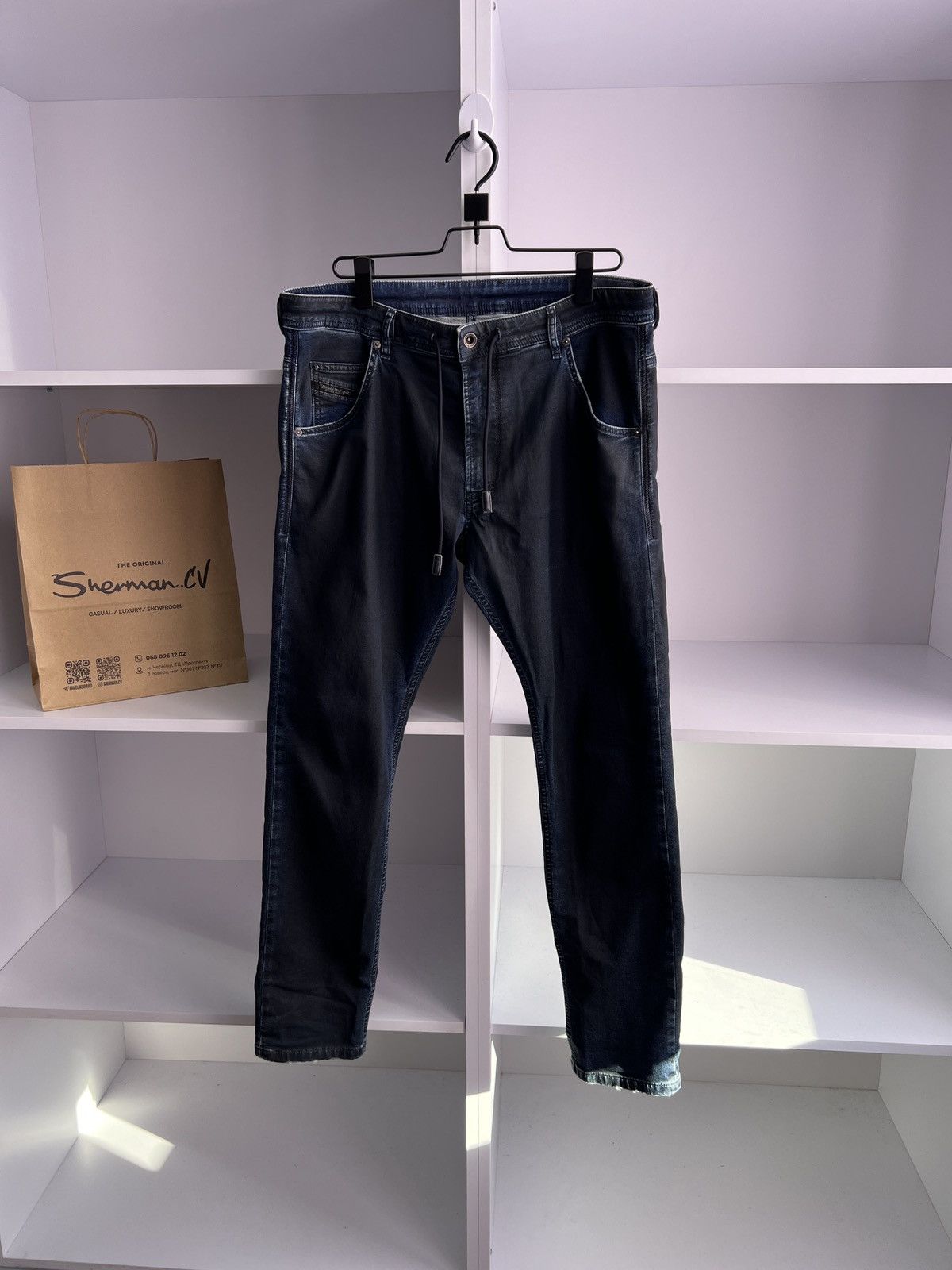 Diesel × Vintage Vintage Diesel Krooley CB-Ne Blue Denim Jeans Size US 34 / EU 50 - 1 Thumbnail