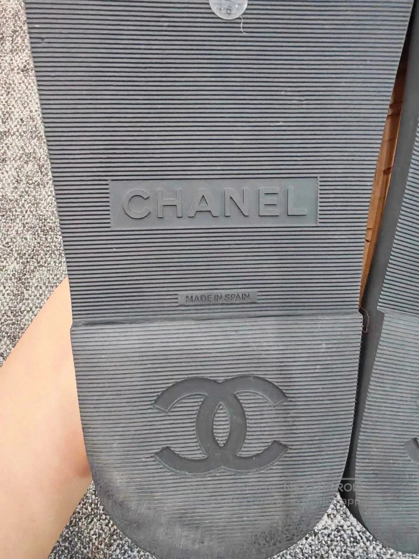 Chanel Chanel Black Pearl Logo Plush Shoes. Size US 6 / IT 36 - 6 Thumbnail