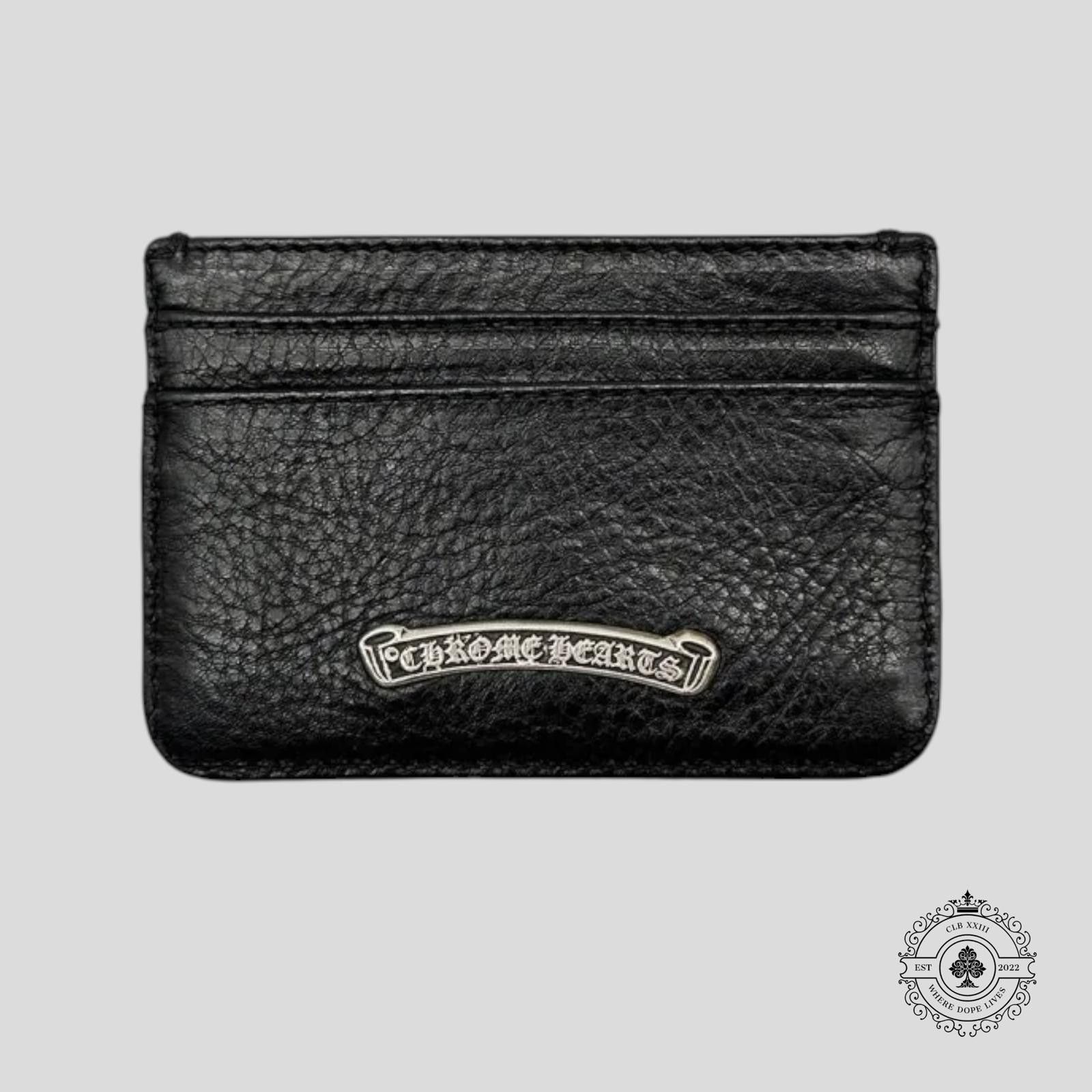 Chrome Hearts Chrome Hearts Leather Dagger Scroll Card Holder in Black Size ONE SIZE - 2 Thumbnail