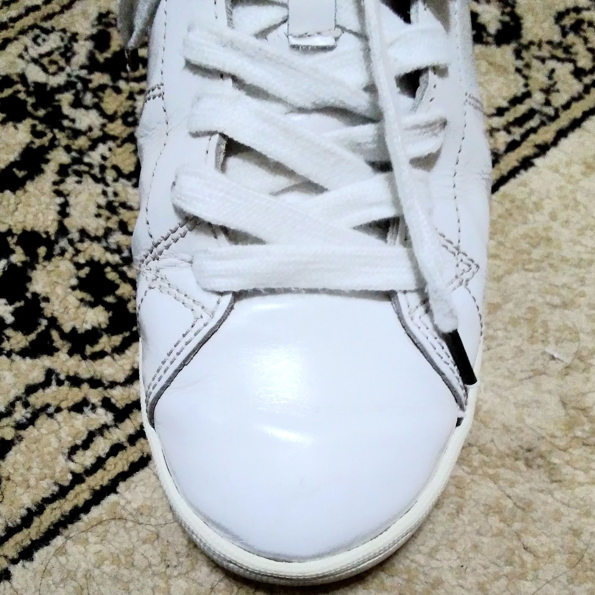 Visvim Foley folk leather white sneakers Size US 8 / EU 41 - 6 Thumbnail