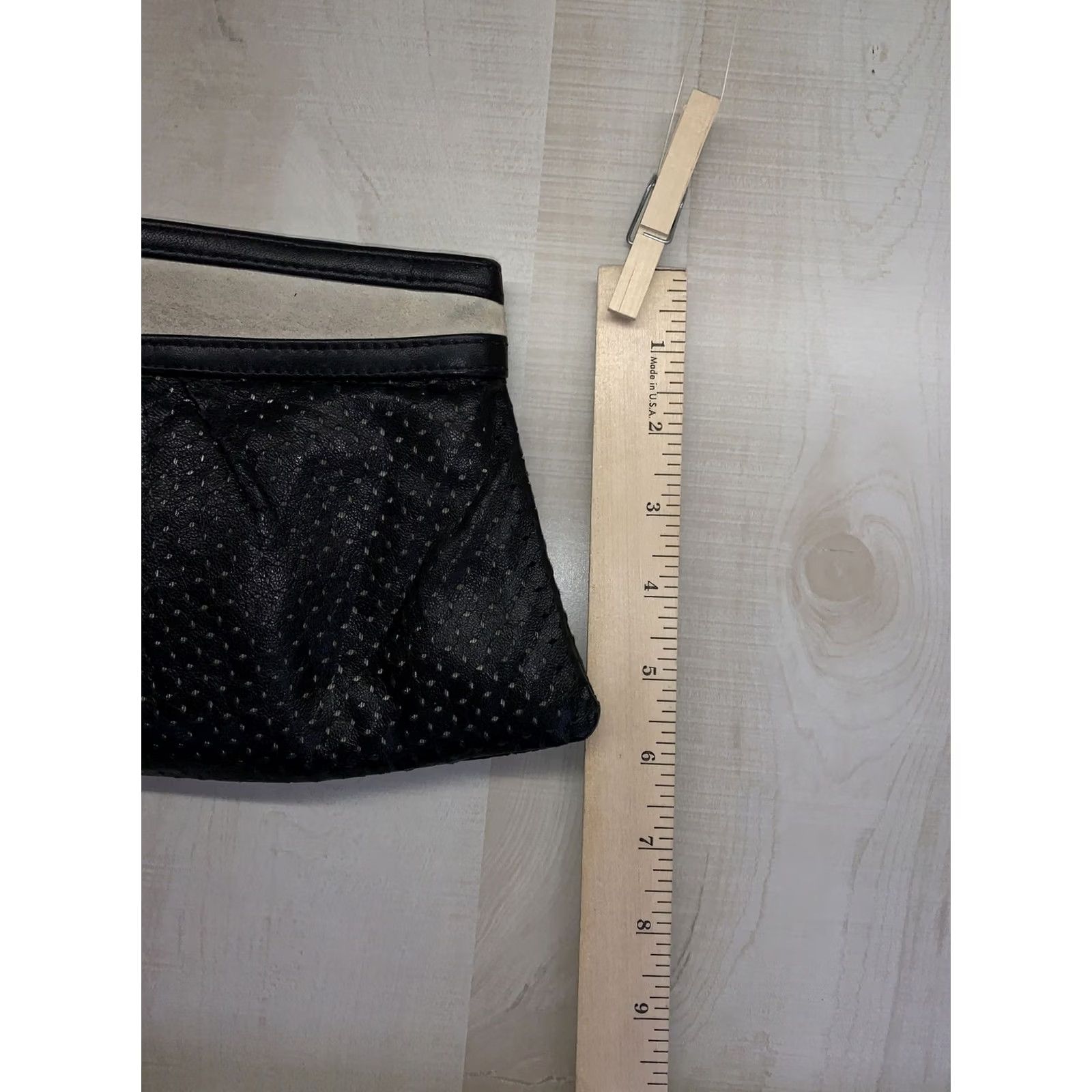 Vintage Lauren Merkin Clutch Bag-4622 Faux Leather/Suede Black Small Women’s Bag, Clutch, Black, Faux Leather Size ONE SIZE - 7 Thumbnail