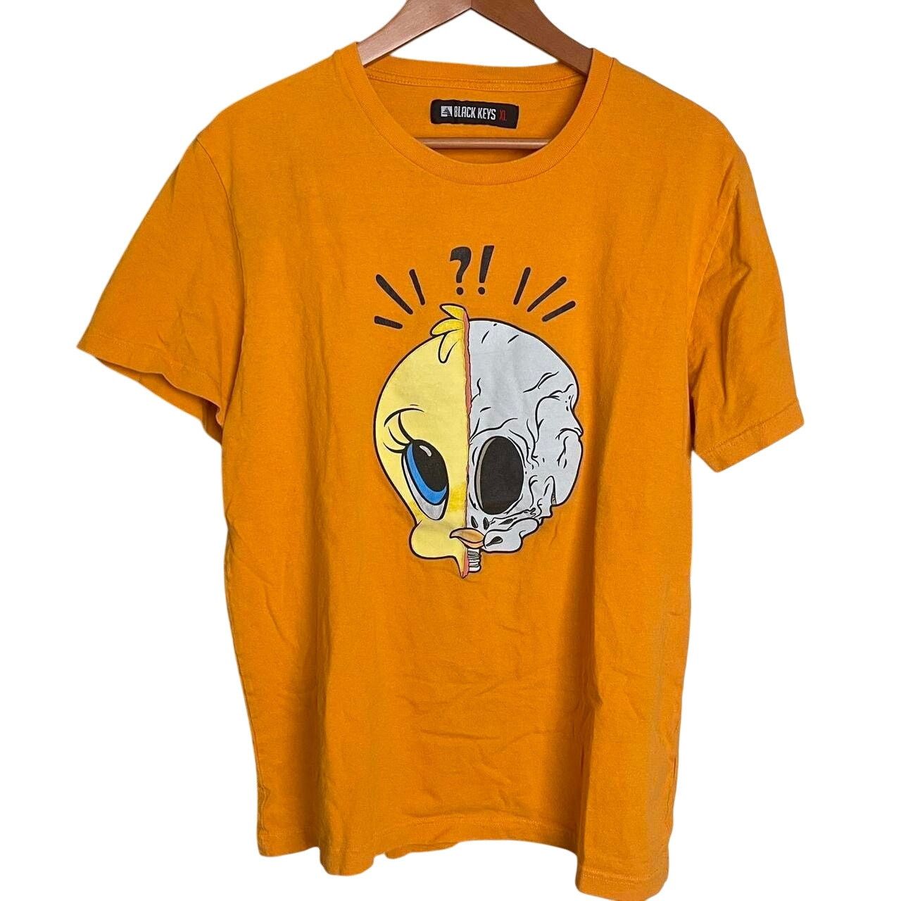 Other Black Keys x Tweety Bird Split Skull T-Shirt Looney Tunes Size US XL / EU 56 / 4 - 1 Thumbnail