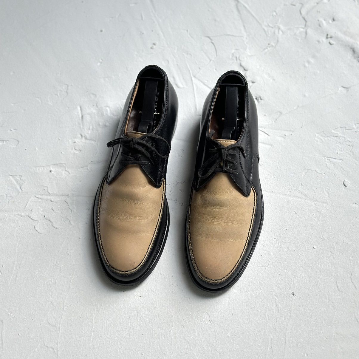 Other Flli giacometti Two-Tone Black & Beige Fg303 Size 39.5 Size US 6.5 / EU 39-40 - 3 Thumbnail