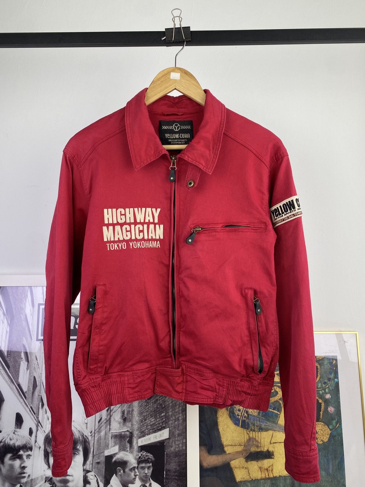 YELLOW CORN 90’s Yellow Corn Sledge Hammer Highway Motorcycle Jacket Size US L / EU 52-54 / 3 - 2 Thumbnail