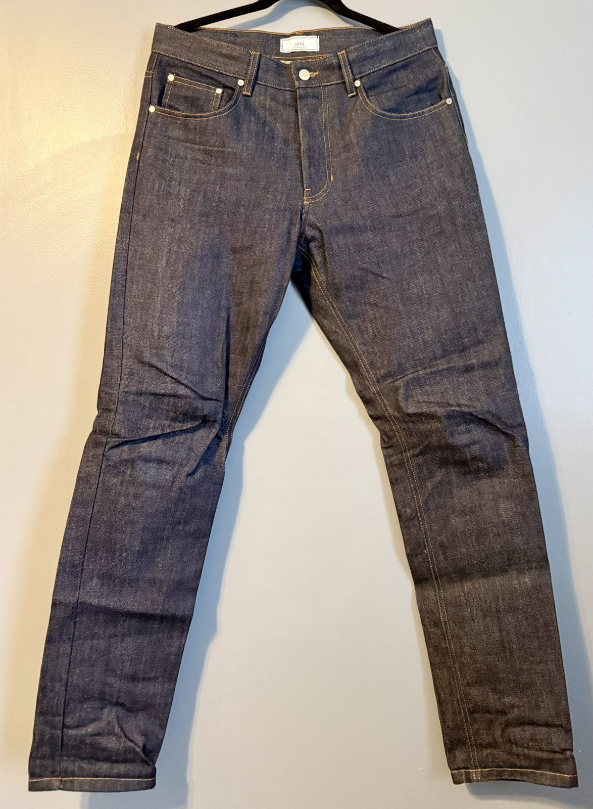 AMI Raw Denim Jeans