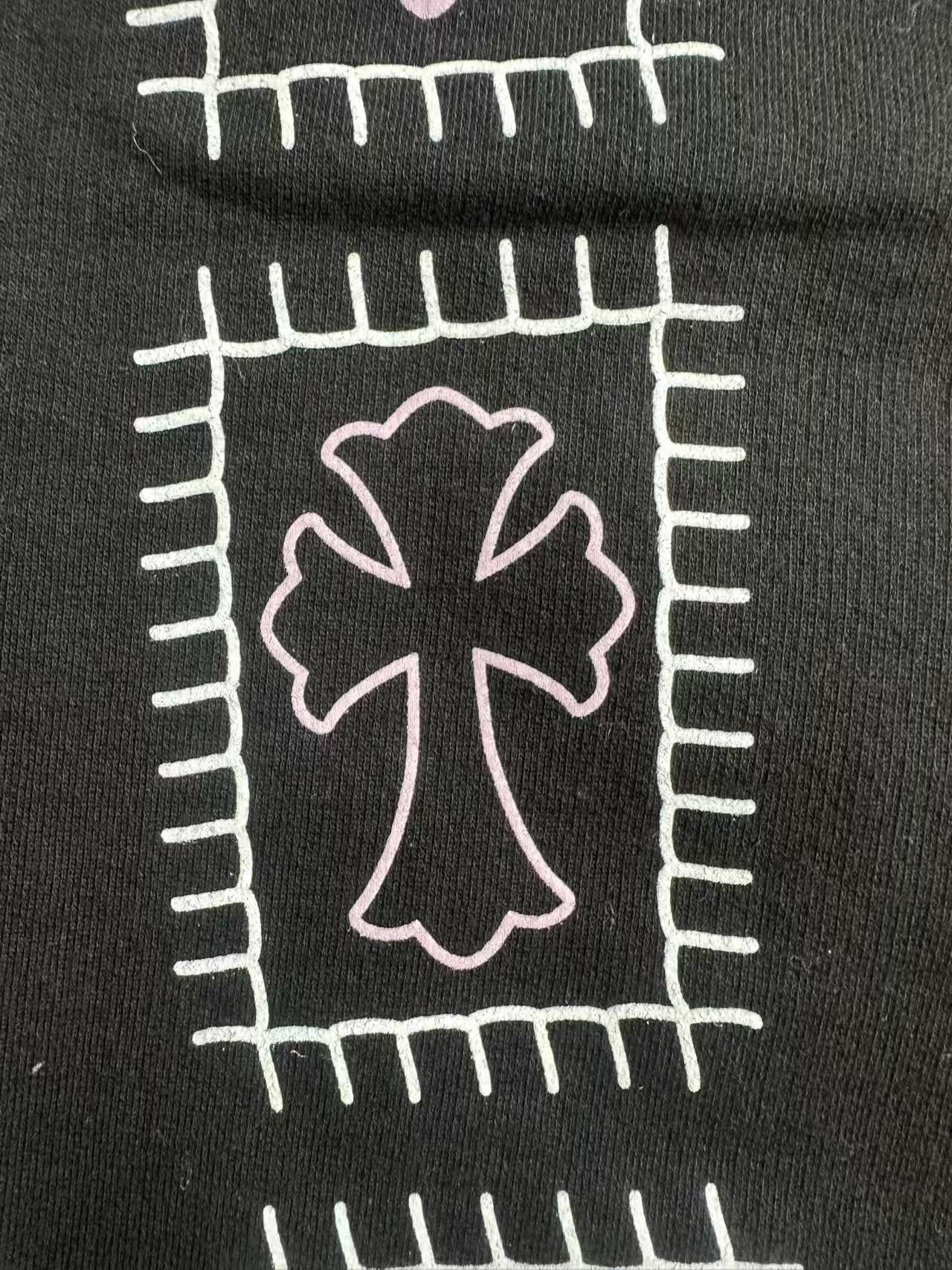 Chrome Hearts Chrome Hearts Deadly Doll Dagger Logo Sweatpants Size 35" - 3 Thumbnail